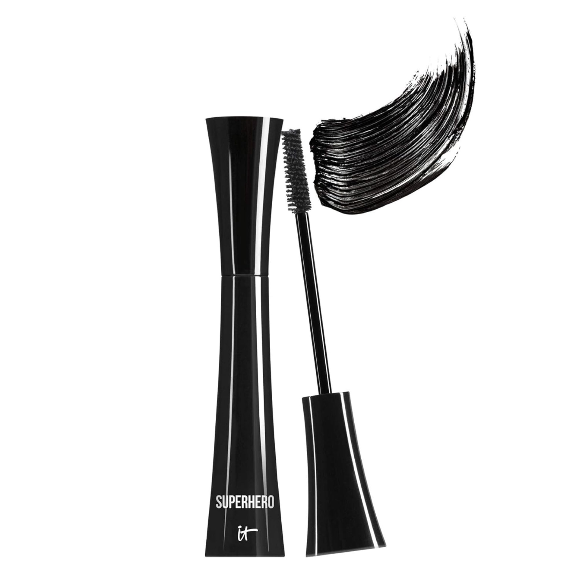 IT Cosmetics Superhero Mascara – Volumizing & Lengthening Black Mascara, Buildable Lash Volume, Collagen, Biotin, Peptides, Lifting & Curling Formula, Super Black Pigment, Suitable for Sensitive Eyes IT Cosmetics Superhero Mascara – Volumizing & Lengthening Black Mascara, Buildable Lash Volume, Collagen, Biotin, Peptides, Lifting & Curling Formula, Super Black Pigment, Suitable for Sensitive Eyes