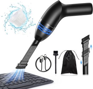 4.3Kpa Keyboard Vacuum Cleaner Mini:Handheld Computer Vacuum Cordless for Car Laptop Sewing Machine Portable Keyboard Vac USB Desk Crumbs Dust Cleaners