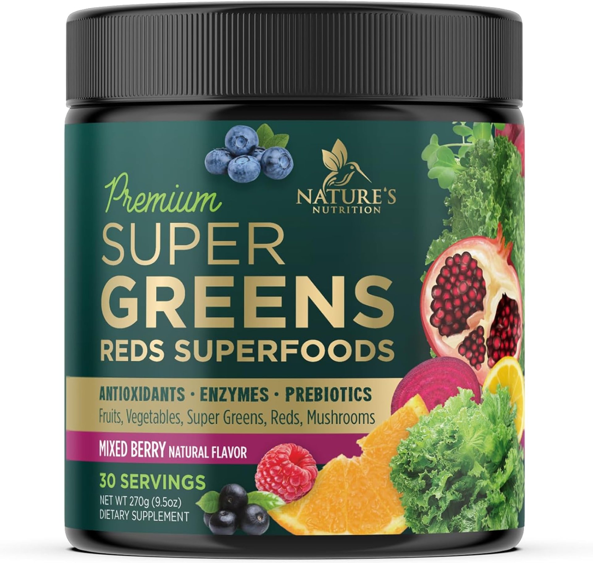 Greens Powder Superfood Drink Mix – Green Whole Food Blend for Energy & Gut Health with Organic Wheat Grass, Spirulina, Chlorella, Digestive Enzymes Antioxidant & Probiotics, Berry Flavor, 30 Servings Greens Powder Superfood Drink Mix – Green Whole Food Blend for Energy & Gut Health with Organic Wheat Grass, Spirulina, Chlorella, Digestive Enzymes Antioxidant & Probiotics, Berry Flavor, 30 Servings