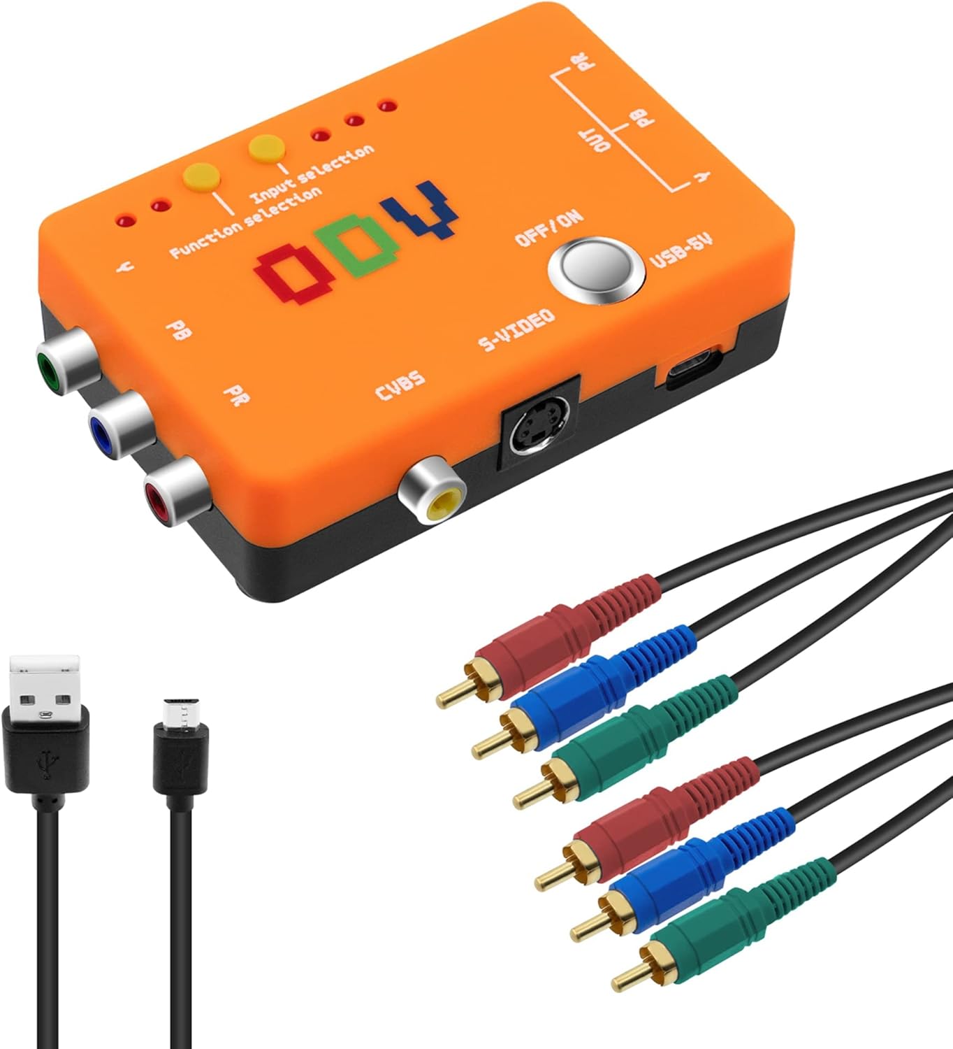 Mcbazel ODV-II Component/AV/CVBS/S-Video to Component Converter for Retro Gaming Console, Not Compatible with RGB Signals Mcbazel ODV-II Component/AV/CVBS/S-Video to Component Converter for Retro Gaming Console, Not Compatible with RGB Signals