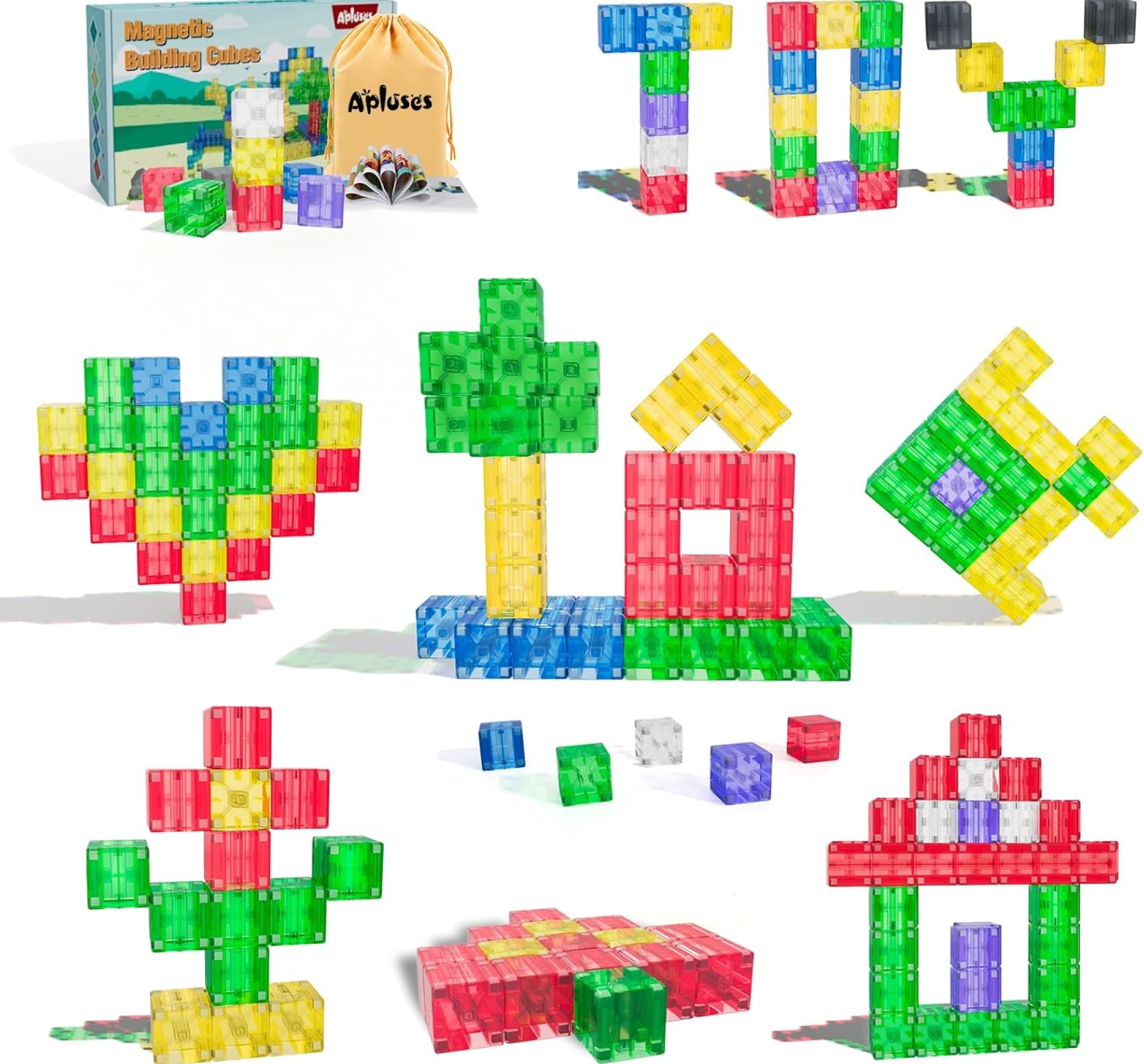 32PCS Magnetic Building Blocks – Transparent Magnetic Cubes, STEM Magnet Toddler Boys Toys for kids age 3-5 ,Travel Sensory Autism Preschool Montessori Toys for 3+ Year Old, Birthday Girls Gifts 32PCS Magnetic Building Blocks – Transparent Magnetic Cubes, STEM Magnet Toddler Boys Toys for kids age 3-5 ,Travel Sensory Autism Preschool Montessori Toys for 3+ Year Old, Birthday Girls Gifts
