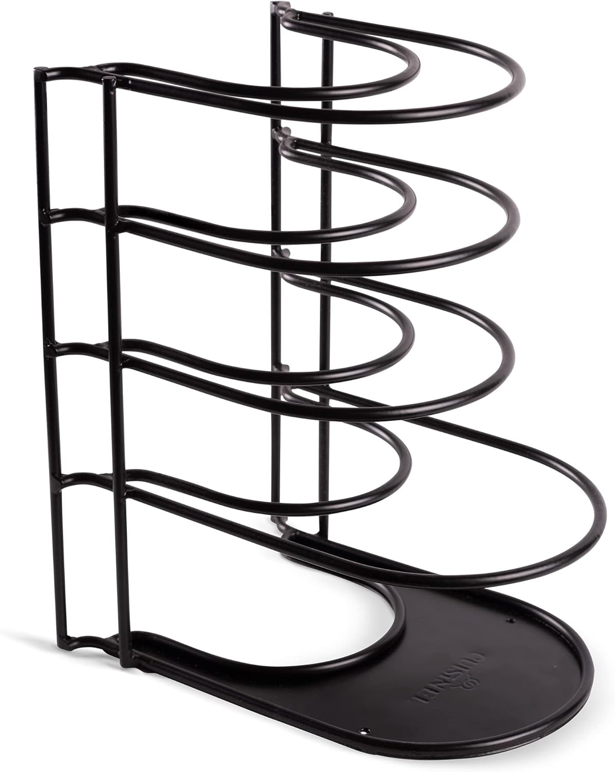 Cuisinel Pots and Pans Organizer Rack – Heavy Duty 60-LBS Capacity – 6mm Thick – Made in India – Matte-Black 12.2″-Tall 5-Tier Space-Saving Kitchen Storage for Cast Iron Cookware, Skillet, Dish, Plate Cuisinel Pots and Pans Organizer Rack – Heavy Duty 60-LBS Capacity – 6mm Thick – Made in India – Matte-Black 12.2″-Tall 5-Tier Space-Saving Kitchen Storage for Cast Iron Cookware, Skillet, Dish, Plate