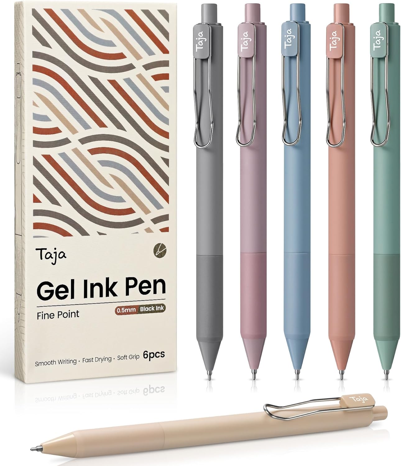 Gel Pens, 6pcs 0.5mm Fine Point Smooth Writing Pens, Quick Dry Black Ink Pens for Journaling and Note Taking, Cute Aesthetic Pens for Office School & Home Supplies Gel Pens, 6pcs 0.5mm Fine Point Smooth Writing Pens, Quick Dry Black Ink Pens for Journaling and Note Taking, Cute Aesthetic Pens for Office School & Home Supplies