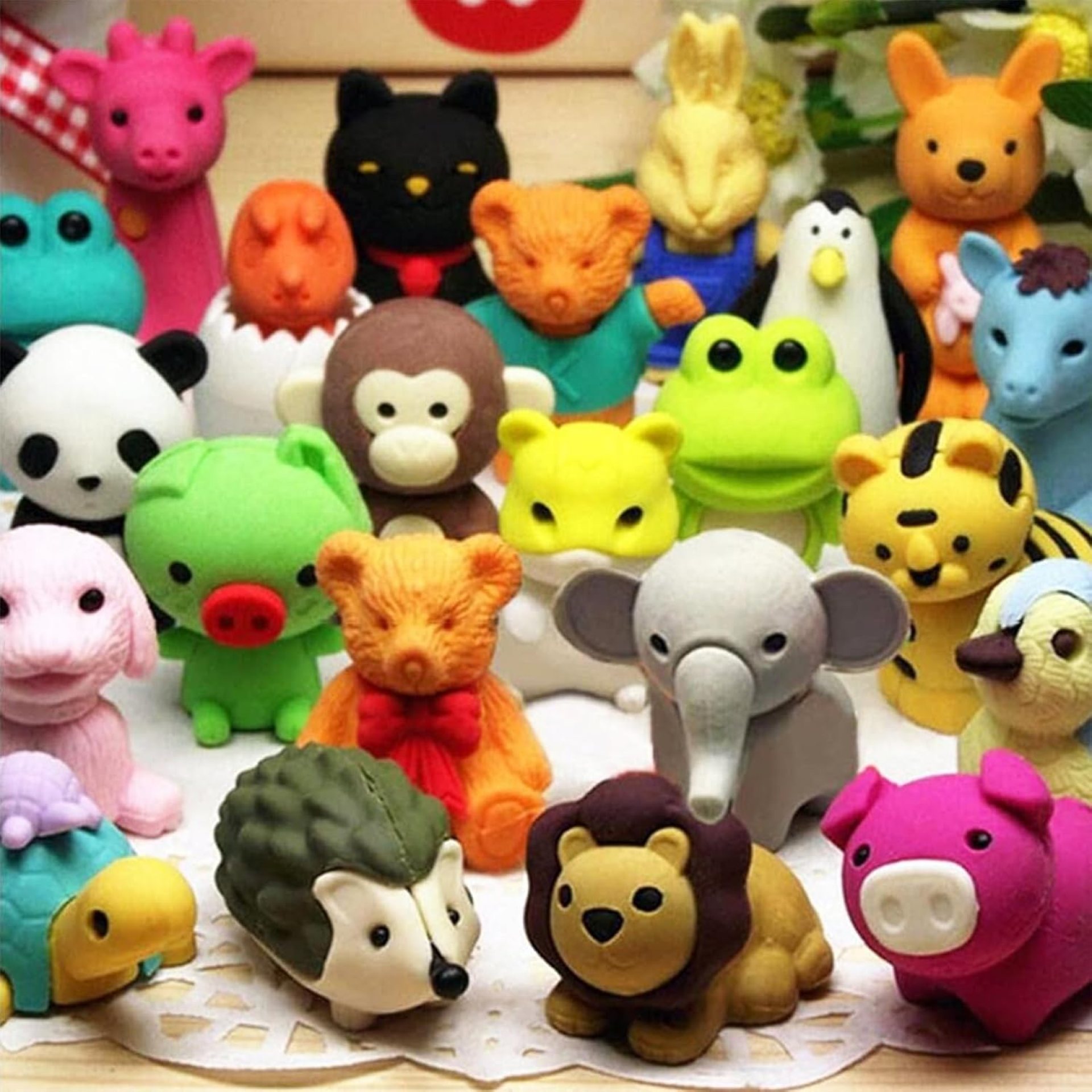 35Pcs Animal Erasers Desk Pets for Kids Animal Pencil Erasers Bulk Puzzle Eraser Toys Gifts for Classroom Prizes,Game Reward,Treasure Box,Easter Egg Fillers,Goodie Bag Stuffers,Party Favors 35Pcs Animal Erasers Desk Pets for Kids Animal Pencil Erasers Bulk Puzzle Eraser Toys Gifts for Classroom Prizes,Game Reward,Treasure Box,Easter Egg Fillers,Goodie Bag Stuffers,Party Favors