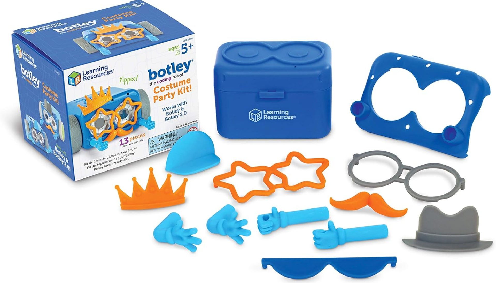 Learning Resources Botley The Coding Robot Costume Party Kit, Accessory Pack, Botley Not Included, Ages 5+, Multi Learning Resources Botley The Coding Robot Costume Party Kit, Accessory Pack, Botley Not Included, Ages 5+, Multi