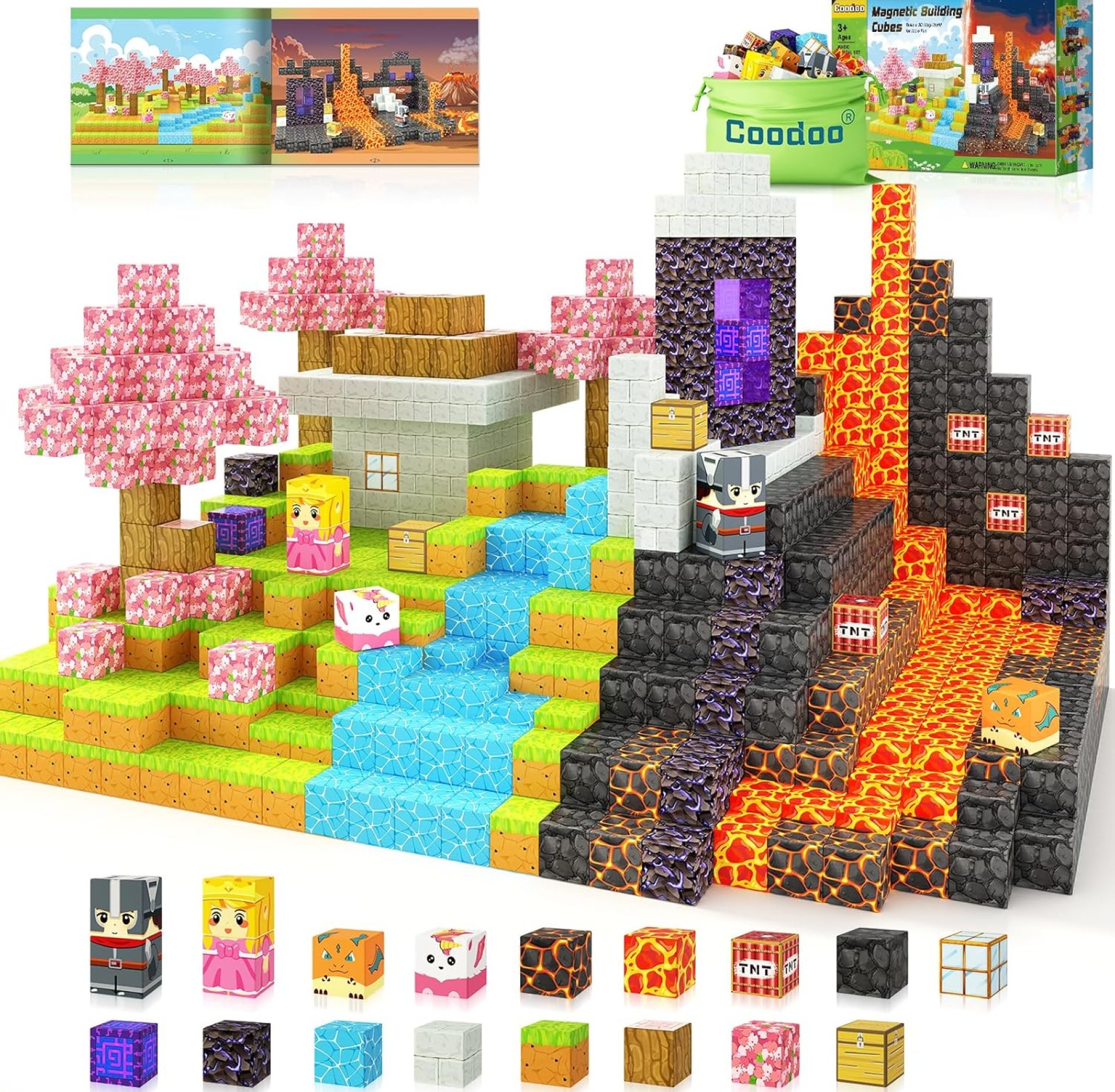Magnetic Blocks – Build Mine Magnet World Magic Portal Set, Magnetic Tiles Building Blocks Toddler Toy STEM Sensory Outdoor Toys for 3+ Year Old Boys & Girls, Creative Kids Games Kids Toys 84PCS Magnetic Blocks – Build Mine Magnet World Magic Portal Set, Magnetic Tiles Building Blocks Toddler Toy STEM Sensory Outdoor Toys for 3+ Year Old Boys & Girls, Creative Kids Games Kids Toys 84PCS