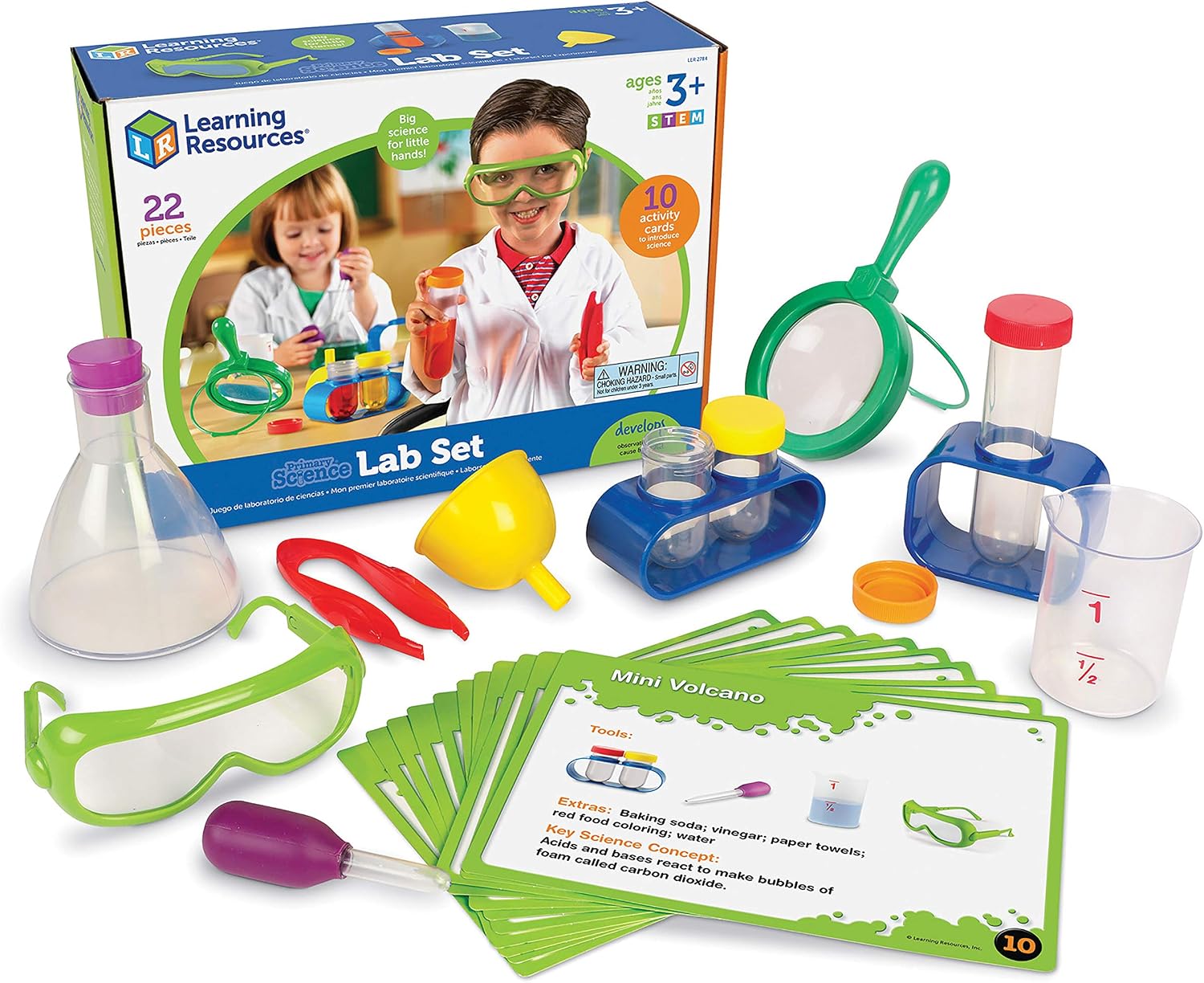 Learning Resources Primary Science Lab Activity Set – Experiments for Kids, Chemistry Toy, Pretend Play, STEM Projects, Classroom Must Haves, Teacher Supplies, Montessori Gifts for Boys and Girls Learning Resources Primary Science Lab Activity Set – Experiments for Kids, Chemistry Toy, Pretend Play, STEM Projects, Classroom Must Haves, Teacher Supplies, Montessori Gifts for Boys and Girls