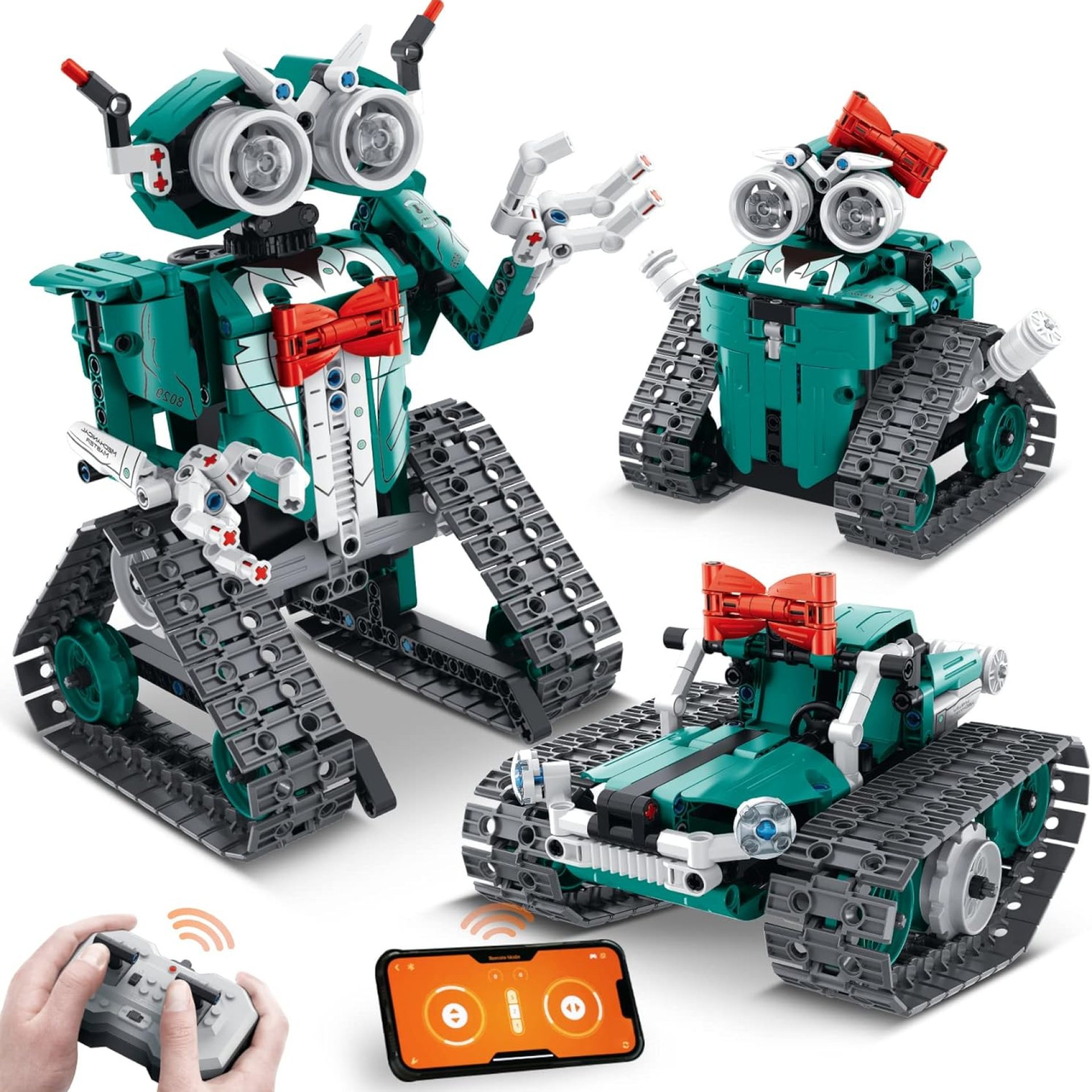 APP/Remote Control STEM Building Kits for Kids Ages 8-12 – 3 in 1 RC Robot Car Toys, 440 Pcs Educational Science Projects, Gift Ideas for Boys Girls APP/Remote Control STEM Building Kits for Kids Ages 8-12 – 3 in 1 RC Robot Car Toys, 440 Pcs Educational Science Projects, Gift Ideas for Boys Girls