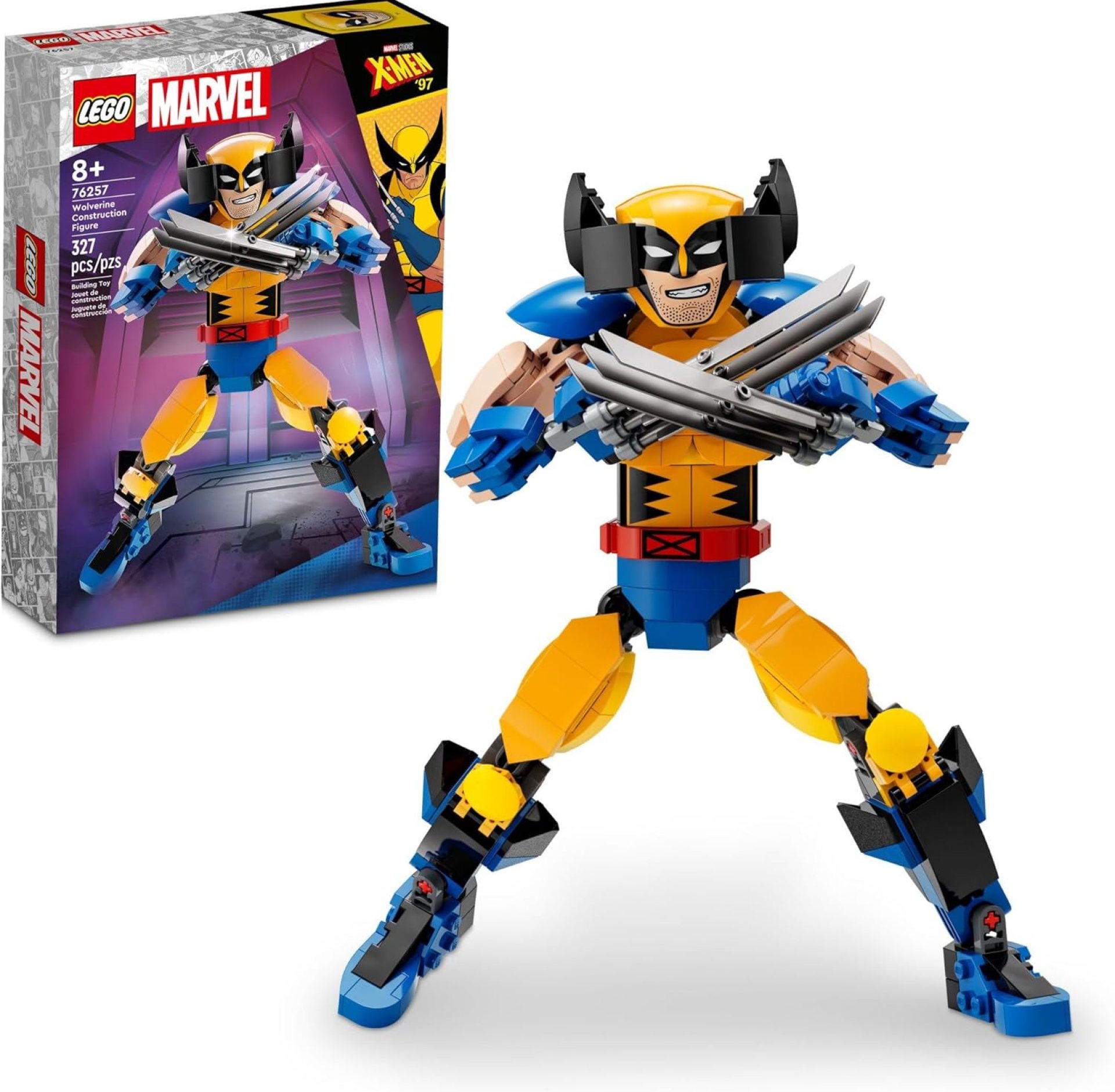 LEGO Marvel Wolverine Construction Figure 76257 Buildable Marvel Action Figure, Fully Jointed Marvel Collectible with 6 Claw Elements for Play and Display, X-Men Super Hero Gift for Kids Ages 8-12 LEGO Marvel Wolverine Construction Figure 76257 Buildable Marvel Action Figure, Fully Jointed Marvel Collectible with 6 Claw Elements for Play and Display, X-Men Super Hero Gift for Kids Ages 8-12