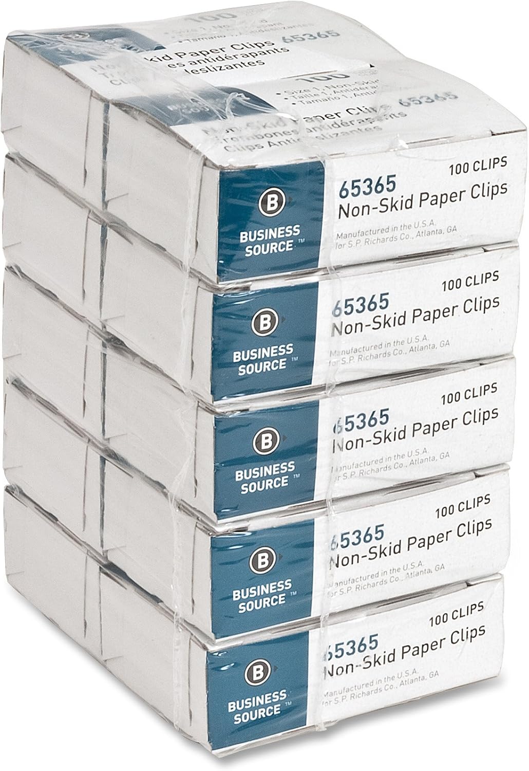 Business Source Nonskid Paper Clips, Regular, 100 Count (Pack of 10) (65365) Business Source Nonskid Paper Clips, Regular, 100 Count (Pack of 10) (65365)