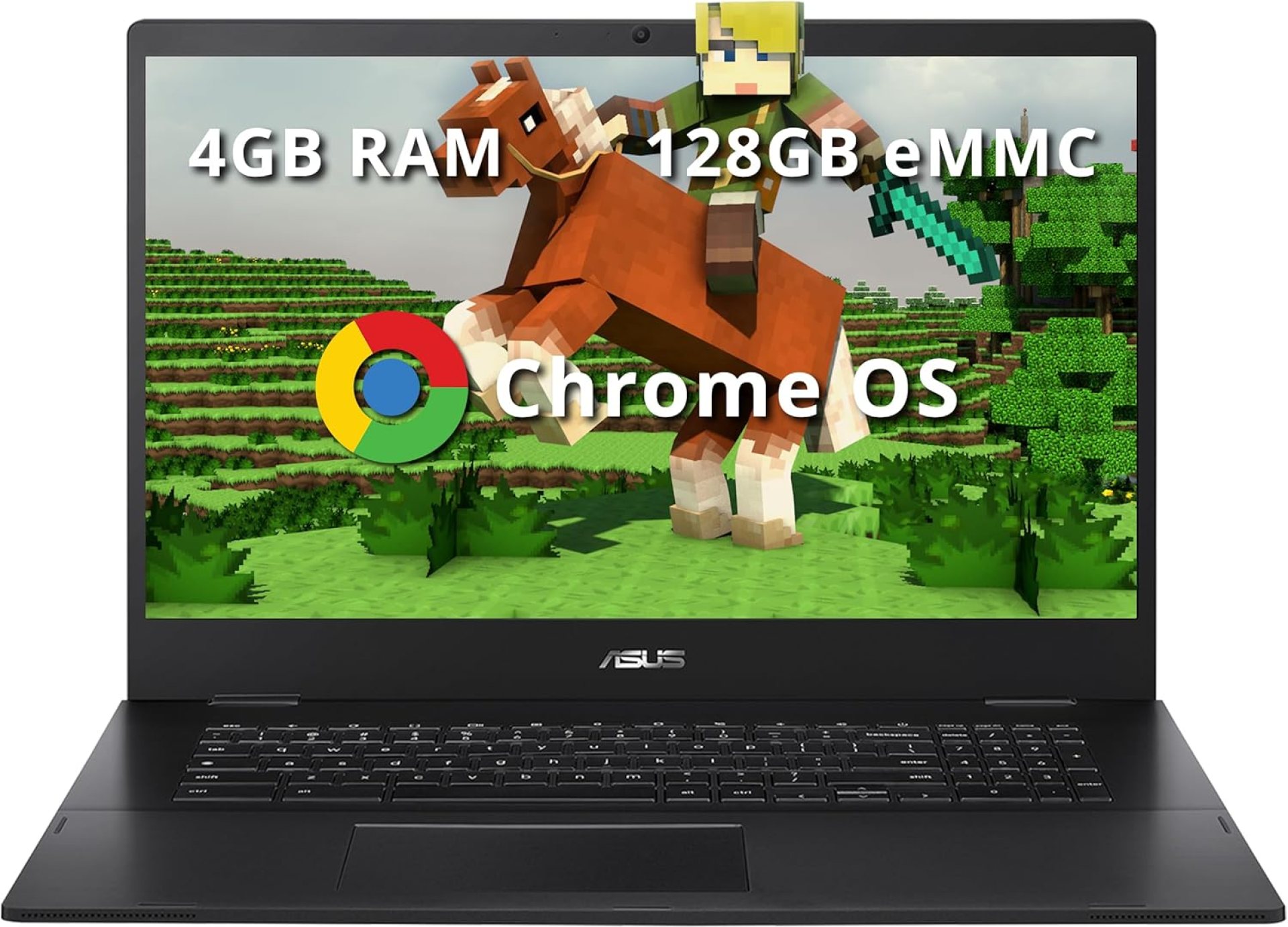 ASUS Chromebook CX1700 17.3″ FHD Laptop, Intel Celeron N4500 Processor, 4GB RAM, 128GB eMMC Flash Memory, Intel UHD Graphics, 720P Webcam, Wi-Fi 6, Bluetooth, Chrome OS, Gray (Renewed) ASUS Chromebook CX1700 17.3″ FHD Laptop, Intel Celeron N4500 Processor, 4GB RAM, 128GB eMMC Flash Memory, Intel UHD Graphics, 720P Webcam, Wi-Fi 6, Bluetooth, Chrome OS, Gray (Renewed)