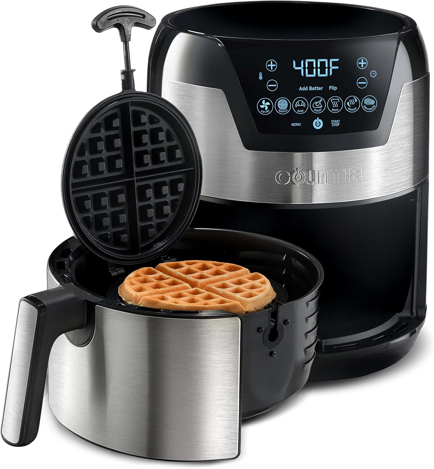Gourmia GAFW598 2 in 1-5-Quart Digital Air Fryer + Waffle Maker Gourmia GAFW598 2 in 1-5-Quart Digital Air Fryer + Waffle Maker