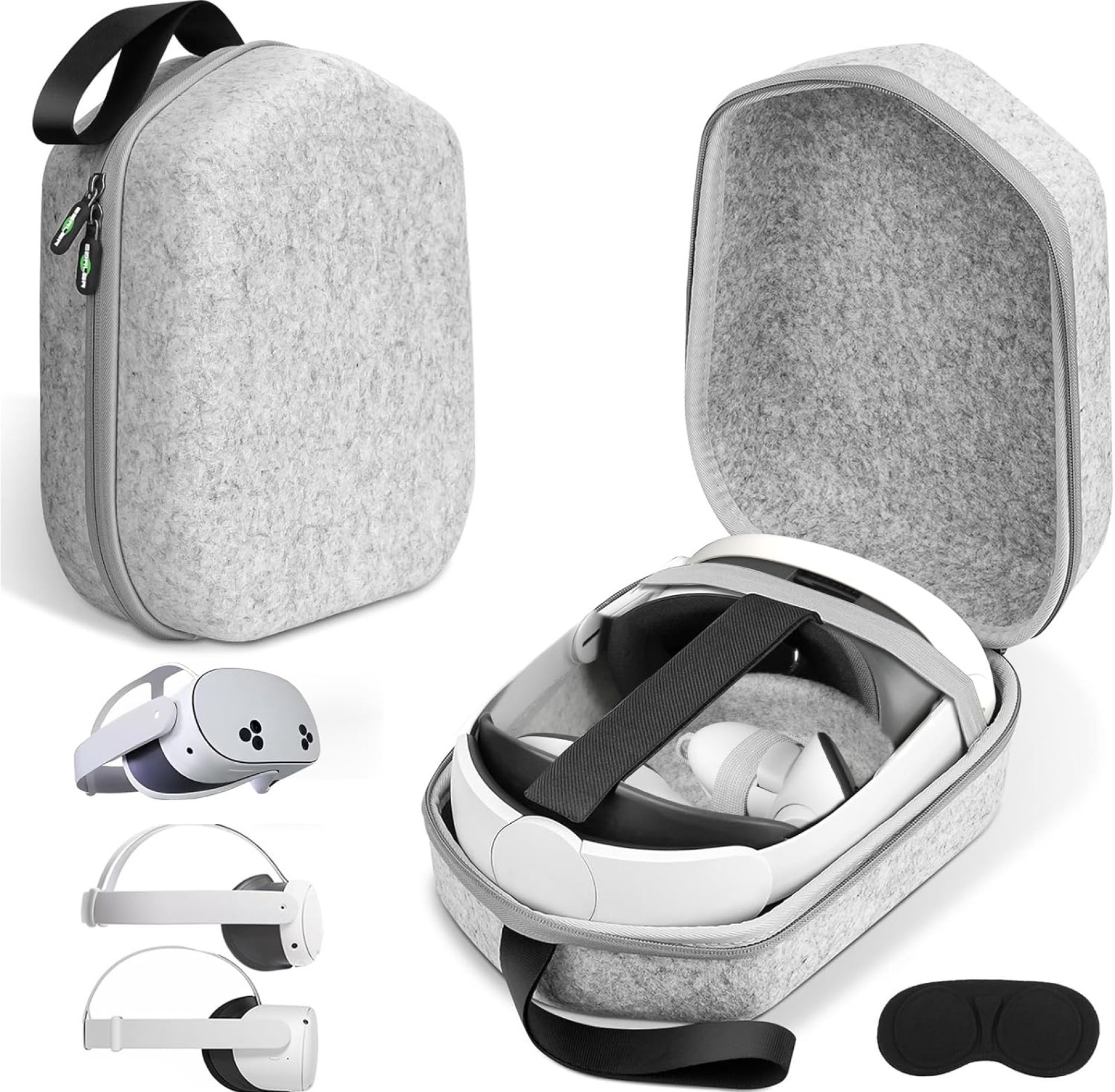 sarlar Hard Carrying Case Compatible with Meta Quest 3S/Quest 3/Oculus Quest 2/Vision Pro Official Original/Elite Strap VR Headset and Controller Accessories, Suitable for Travel and Home Storage sarlar Hard Carrying Case Compatible with Meta Quest 3S/Quest 3/Oculus Quest 2/Vision Pro Official Original/Elite Strap VR Headset and Controller Accessories, Suitable for Travel and Home Storage