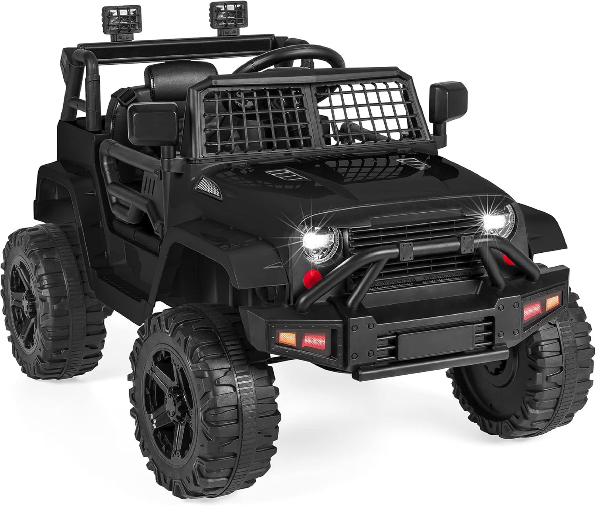 Best Choice Products 12V Kids Ride On Truck Car w/Parent Remote Control, Spring Suspension, LED Lights, AUX Port – Black Best Choice Products 12V Kids Ride On Truck Car w/Parent Remote Control, Spring Suspension, LED Lights, AUX Port – Black