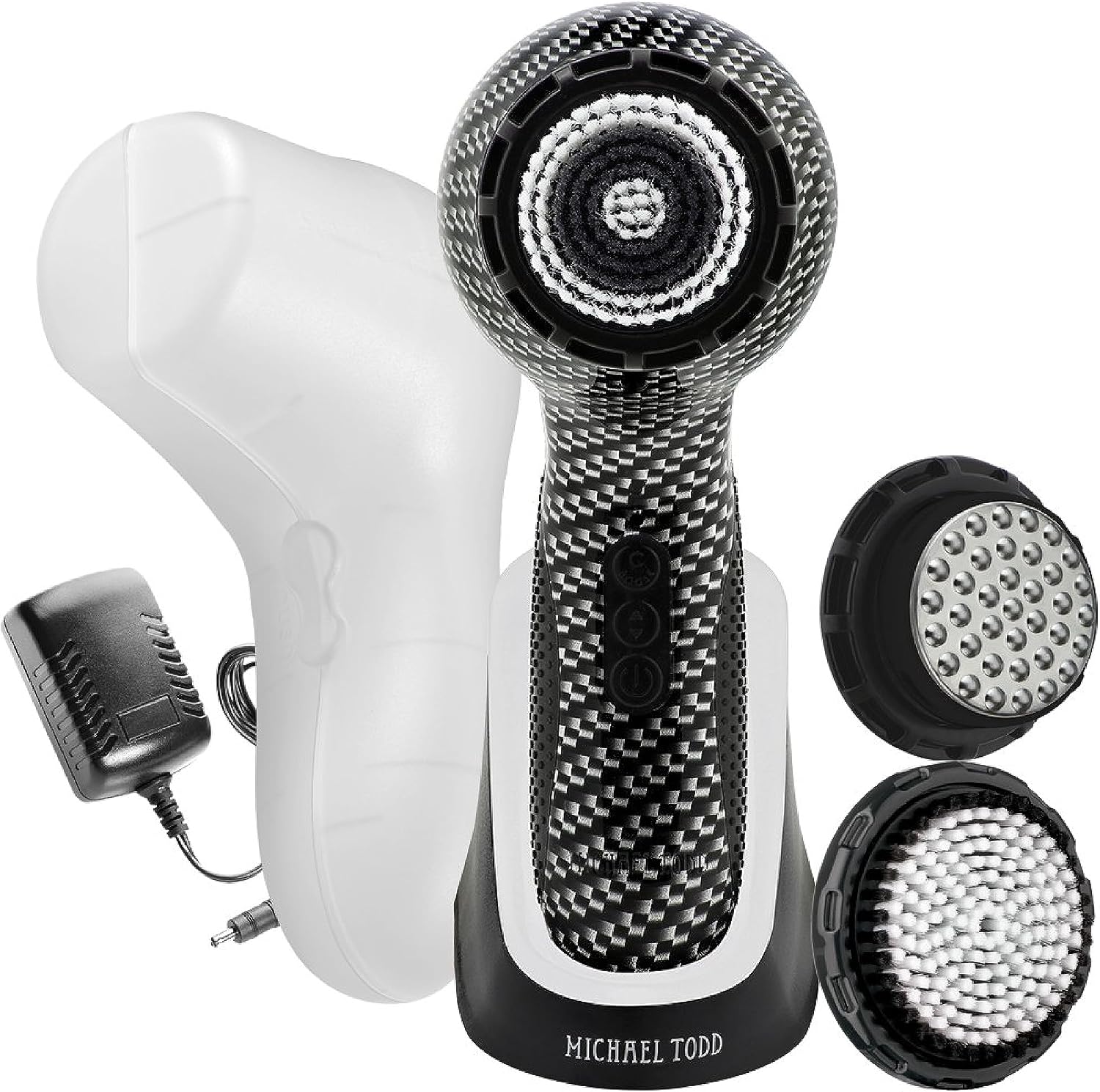 Michael Todd Beauty – Soniclear Elite – Facial Cleansing Brush System – 6-Speeds – Face Cleansing Brush & Exfoliating Body Scrubber Michael Todd Beauty – Soniclear Elite – Facial Cleansing Brush System – 6-Speeds – Face Cleansing Brush & Exfoliating Body Scrubber