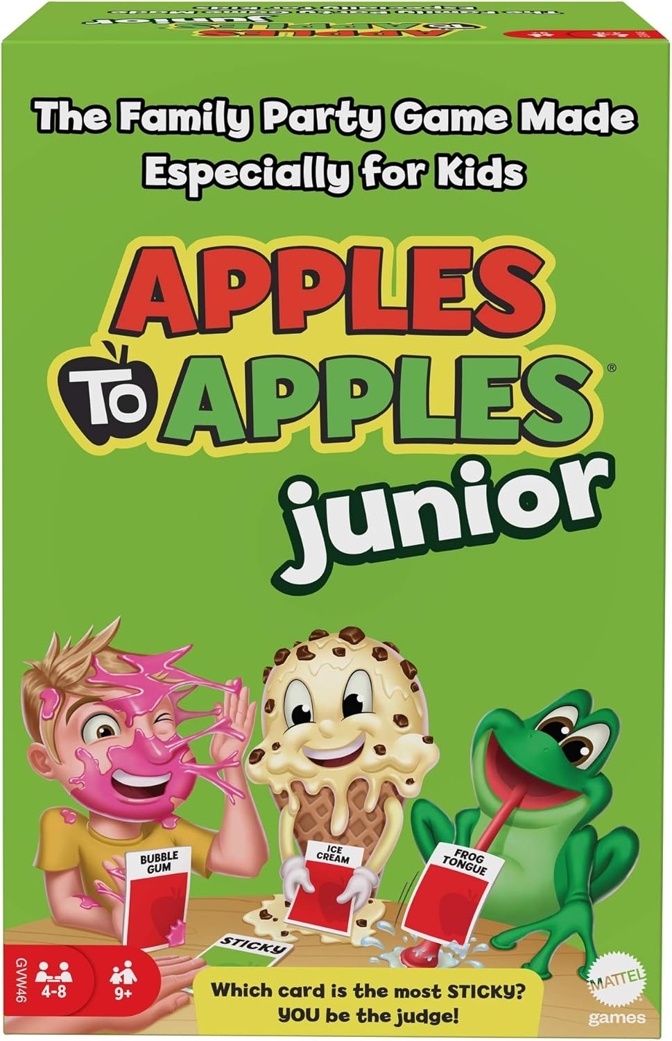 Mattel Games Apples to Apples Junior Kids Game, Card Game for Family Night with Kid-Friendly Words to Make Crazy Combinations Mattel Games Apples to Apples Junior Kids Game, Card Game for Family Night with Kid-Friendly Words to Make Crazy Combinations