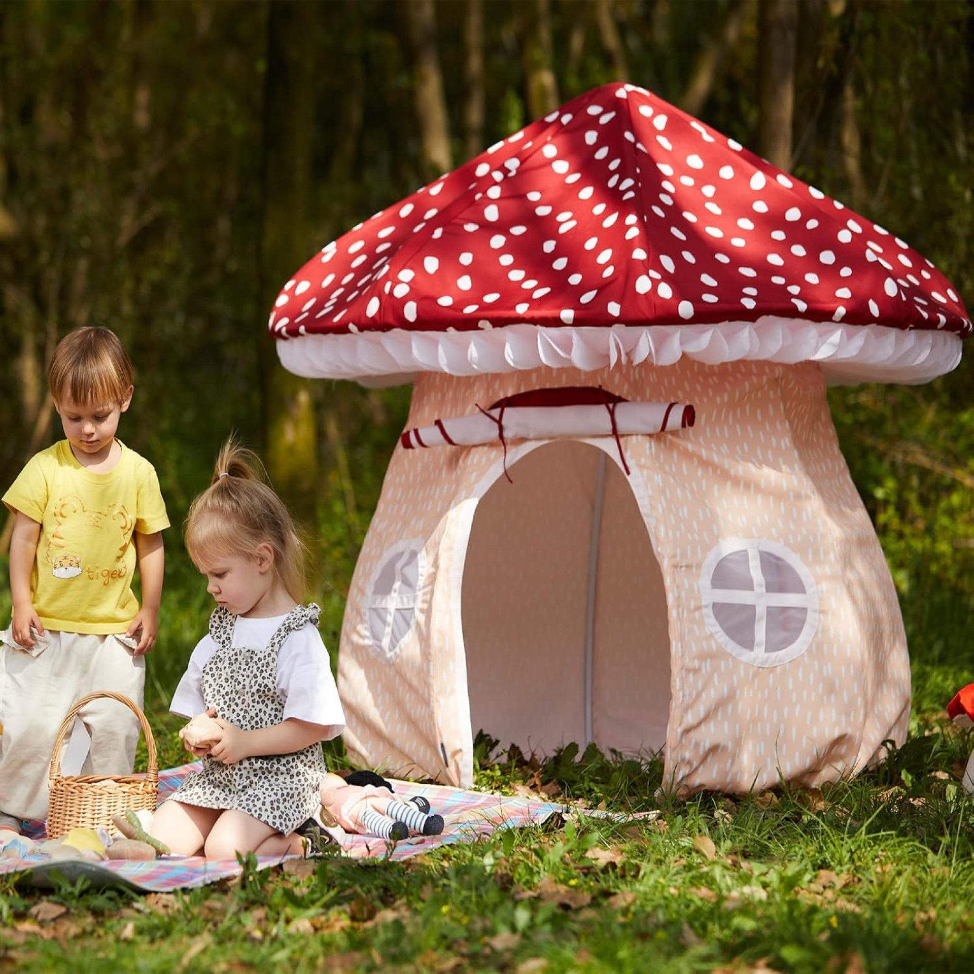 Asweets Mushroom Tent Kids Playhouse Tent – Boys and Girls Play Fort with Exquisite Design for Imaginative Indoor/Outdoor Play Tent Asweets Mushroom Tent Kids Playhouse Tent – Boys and Girls Play Fort with Exquisite Design for Imaginative Indoor/Outdoor Play Tent