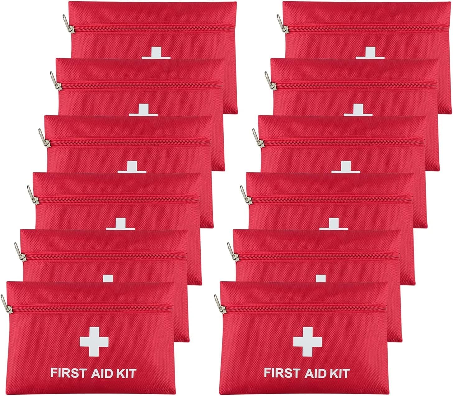 AOUTACC 12 Pack First Aid Kit Empty Bag, Travel Empty First Aid Kit Pouch Bag for Emergency at Home, Office, Car, Outdoors, Boat, Camping, Hiking(Bag Only) AOUTACC 12 Pack First Aid Kit Empty Bag, Travel Empty First Aid Kit Pouch Bag for Emergency at Home, Office, Car, Outdoors, Boat, Camping, Hiking(Bag Only)
