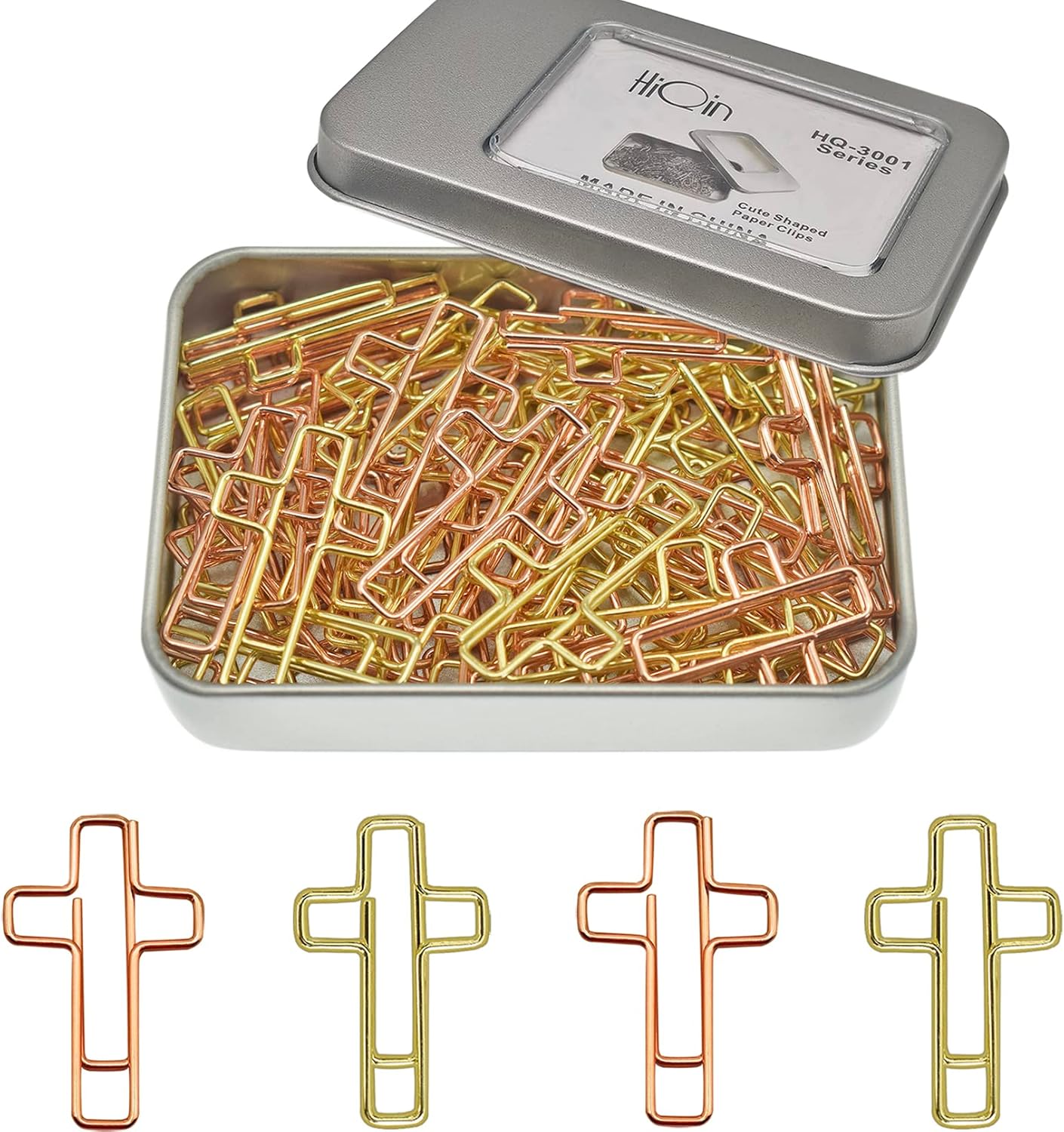 50 PCS Cross Paper Clips for Bible Study Supplies, Bible Accessories Christian Bookmark Gifts Idea 50 PCS Cross Paper Clips for Bible Study Supplies, Bible Accessories Christian Bookmark Gifts Idea