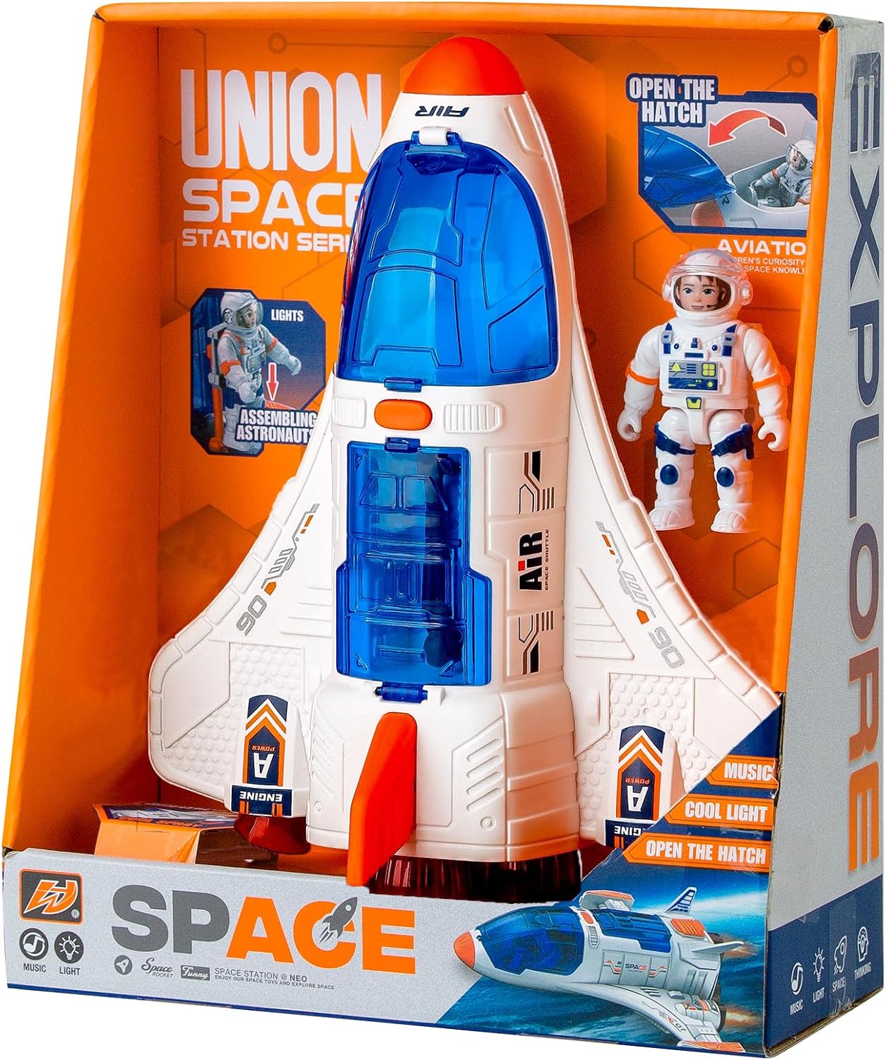 Rocket Spaceship Shuttle Toy | with Astronaut Figure – Fun Rocket Ship Space Toys | for Kid |Space Toys |for Boys 5-8 Planet Toys |with Lights Spray and Sound Rocket Spaceship Shuttle Toy | with Astronaut Figure – Fun Rocket Ship Space Toys | for Kid |Space Toys |for Boys 5-8 Planet Toys |with Lights Spray and Sound