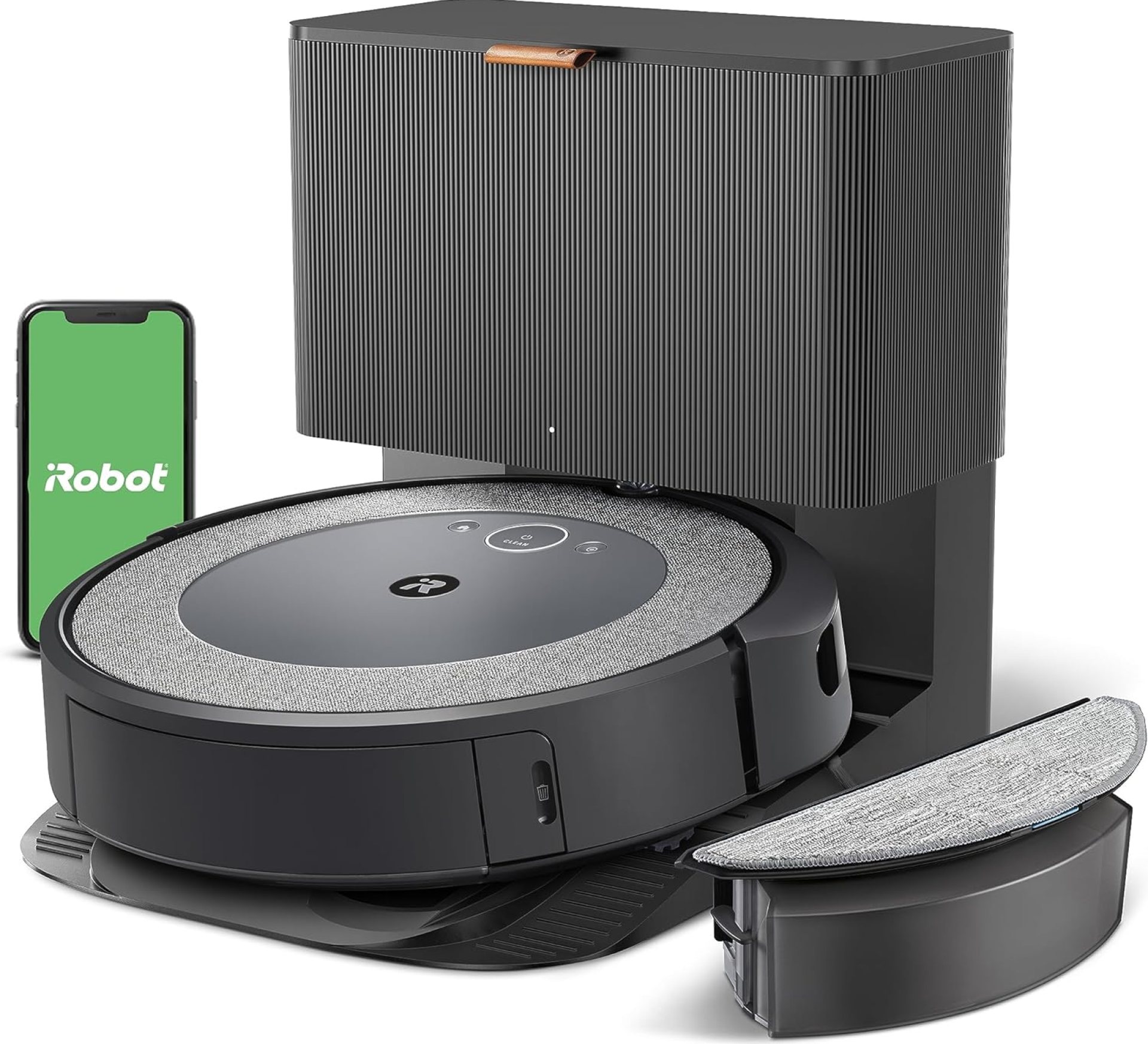 iRobot Roomba Combo i5+ Self-Emptying Robot Vacuum and Mop, Clean by Room with Smart Mapping, Empties Itself for Up to 60 Days, Works with Alexa, Personalized Cleaning OS iRobot Roomba Combo i5+ Self-Emptying Robot Vacuum and Mop, Clean by Room with Smart Mapping, Empties Itself for Up to 60 Days, Works with Alexa, Personalized Cleaning OS
