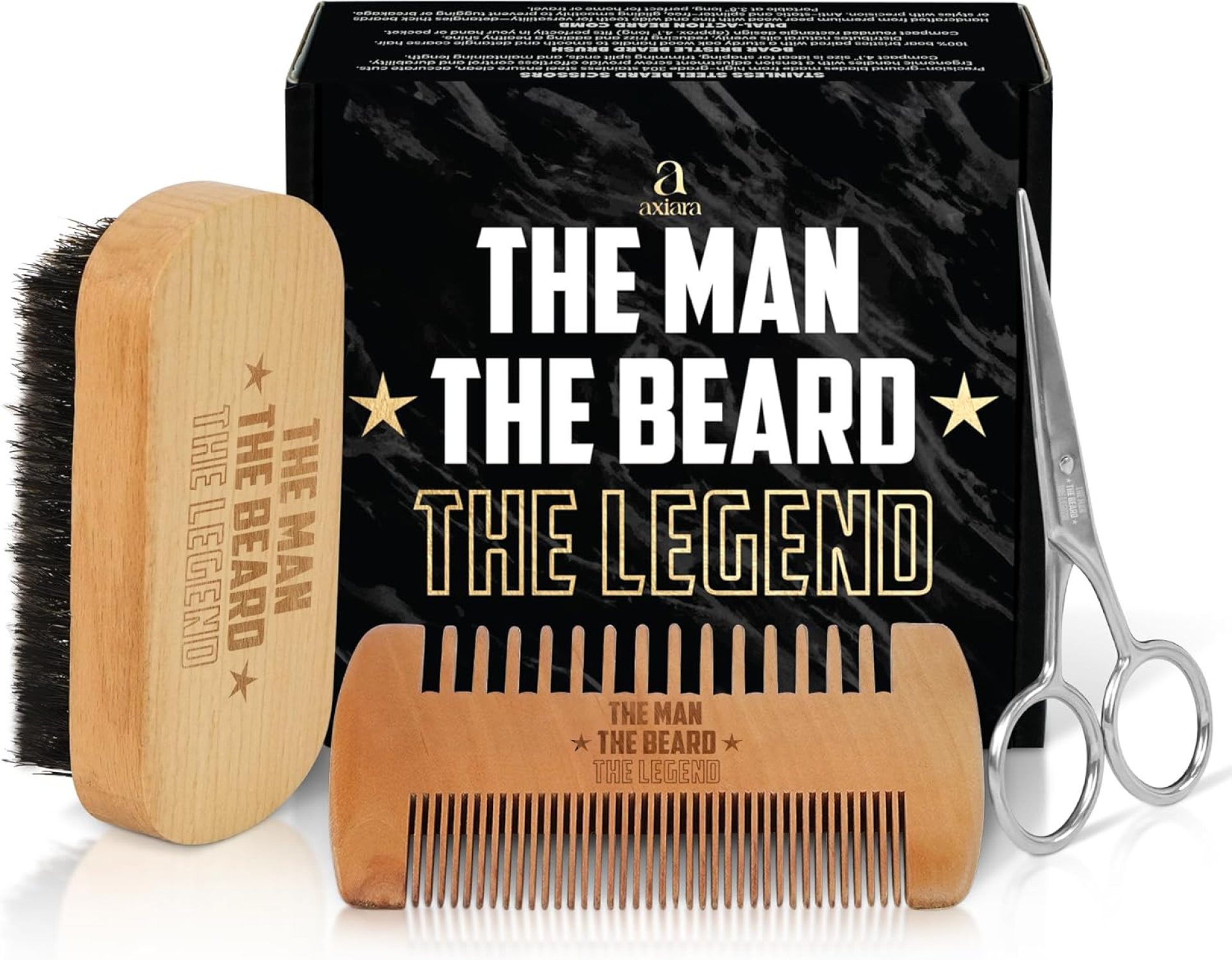 Gifts for Men – Beard Kit Grooming and Care with Brush, Comb, Scissors & Storage Bag – Anniversary Retirement Gifts for Men, Husband Birthday Gift Ideas Gifts for Men – Beard Kit Grooming and Care with Brush, Comb, Scissors & Storage Bag – Anniversary Retirement Gifts for Men, Husband Birthday Gift Ideas