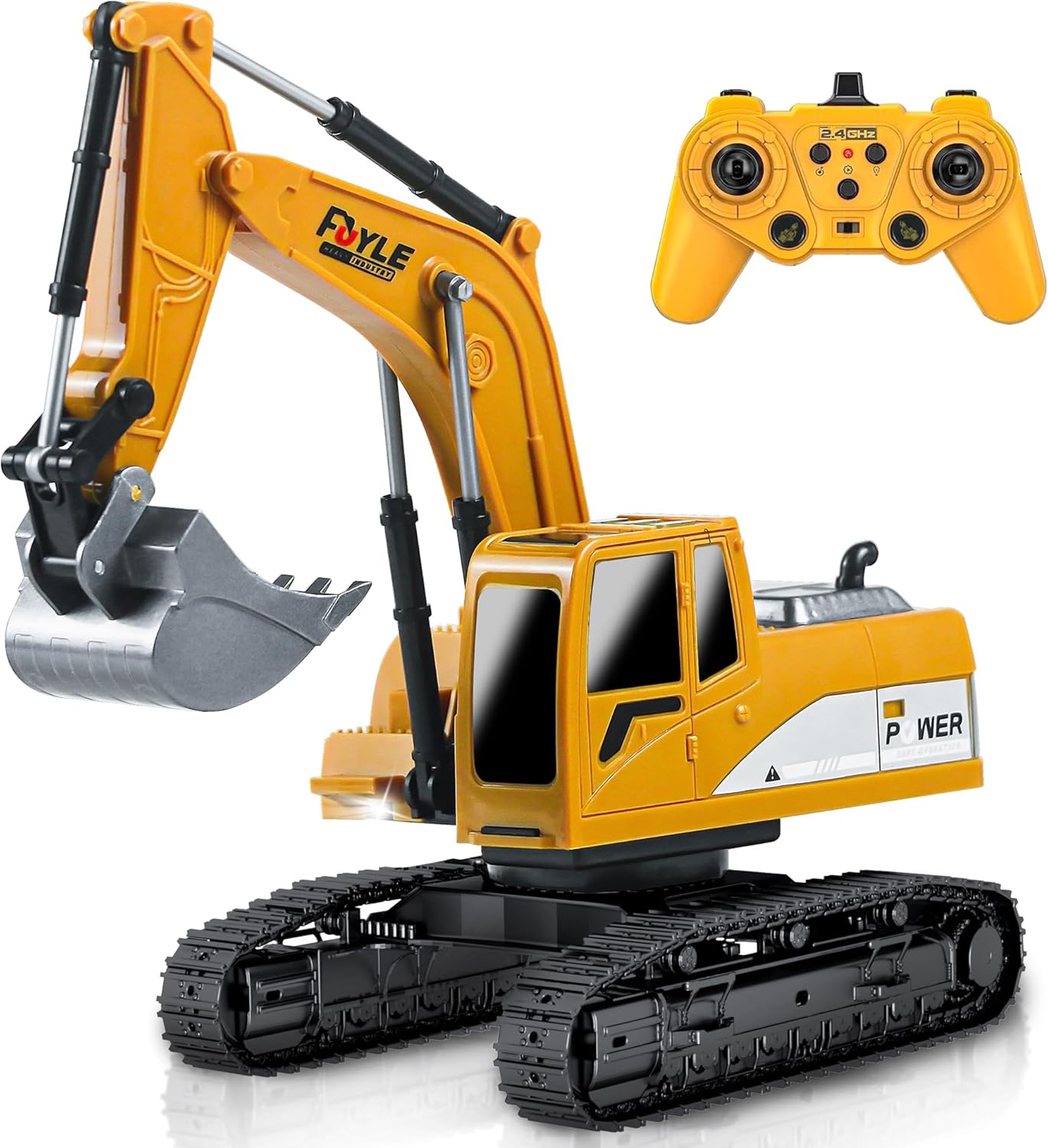 Remote Control Excavator Toys, 1: 24 Engineering Digger Truck for Boys with Metal Shovel Lights Sounds, Turns 680 Degree, 2.4 GHz Construction Toys Christmas Birthday Gift for Boys Kids Remote Control Excavator Toys, 1: 24 Engineering Digger Truck for Boys with Metal Shovel Lights Sounds, Turns 680 Degree, 2.4 GHz Construction Toys Christmas Birthday Gift for Boys Kids
