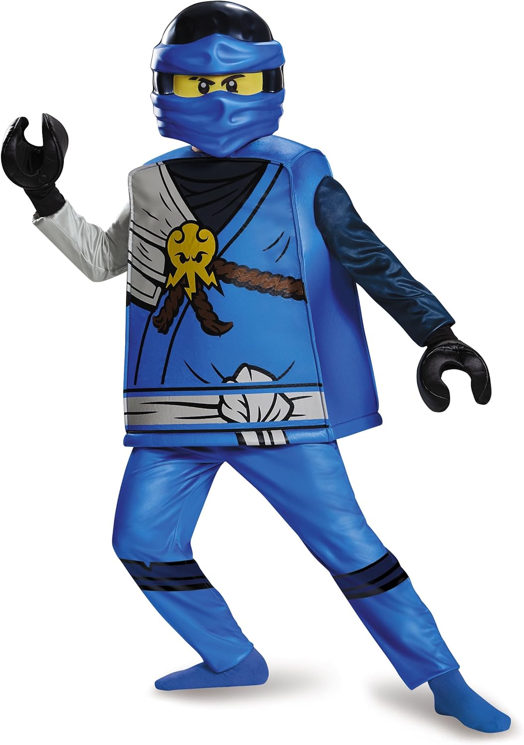 Jay Deluxe Ninjago Lego Costume, Large/10-12 Jay Deluxe Ninjago Lego Costume, Large/10-12