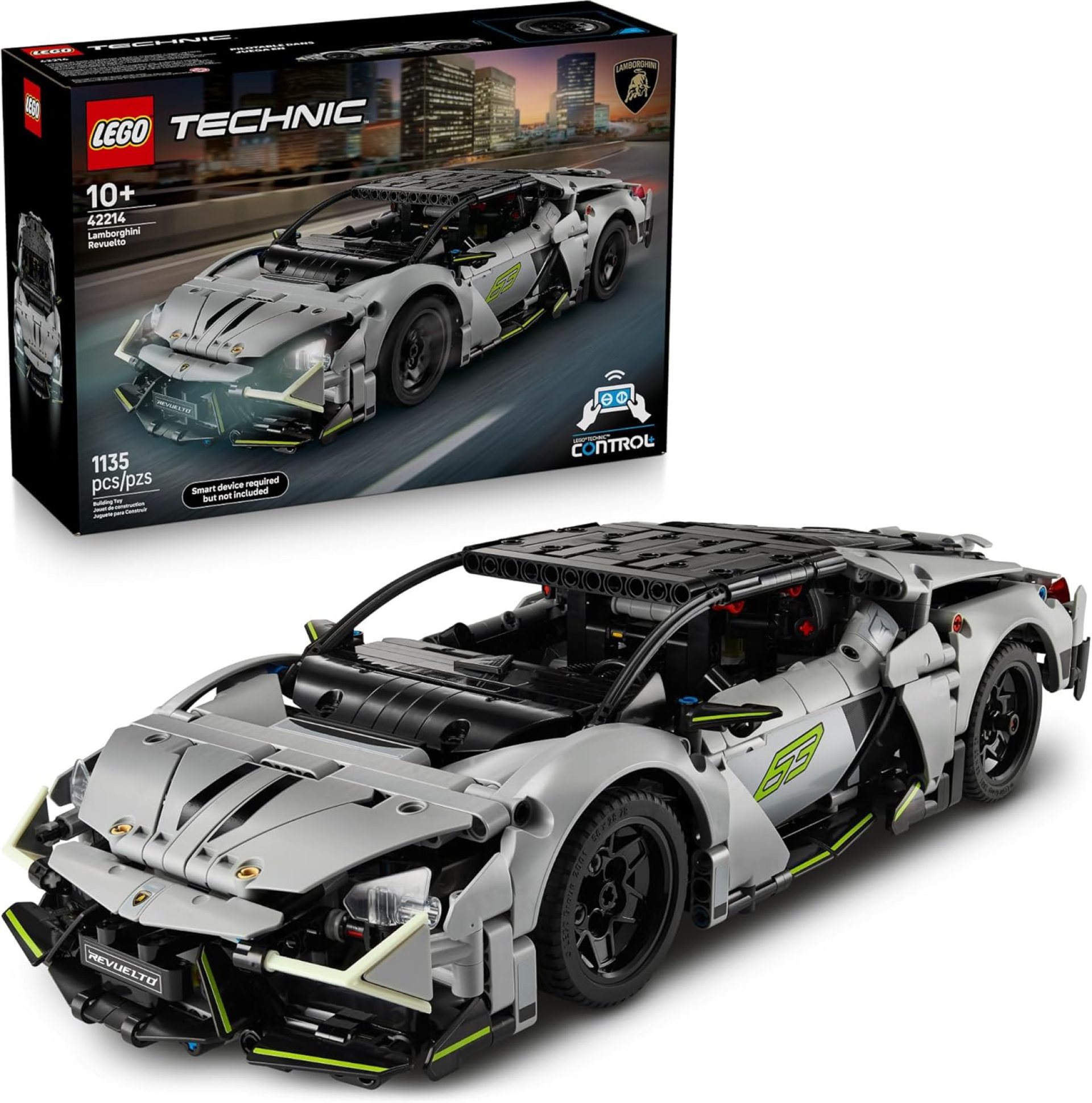 LEGO Technic Lamborghini Revuelto Super Sports Car Building Toy – Remote Control Model Car Kit for Boys & Girls, Ages 10+ – Gifts for Birthdays – 42214 LEGO Technic Lamborghini Revuelto Super Sports Car Building Toy – Remote Control Model Car Kit for Boys & Girls, Ages 10+ – Gifts for Birthdays – 42214