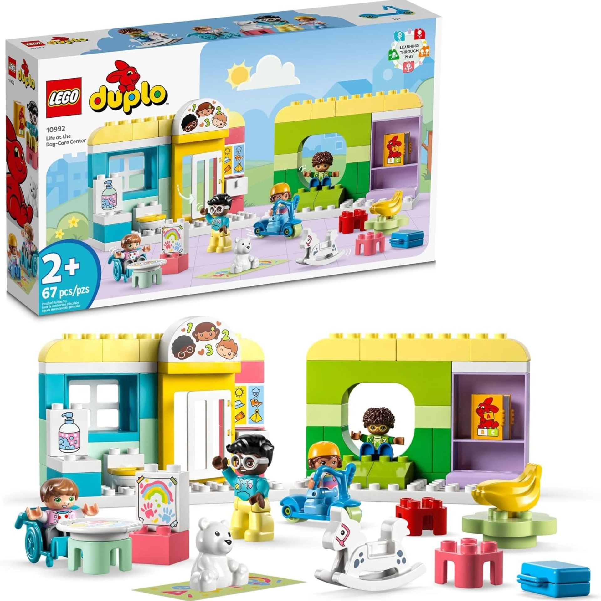 LEGO DUPLO Town Life at The Day-Care Center 10992, Early Childhood STEM Building Toy Set for Toddlers, Boys and Girls That Stimulates Creativity and Hands-on Learning LEGO DUPLO Town Life at The Day-Care Center 10992, Early Childhood STEM Building Toy Set for Toddlers, Boys and Girls That Stimulates Creativity and Hands-on Learning