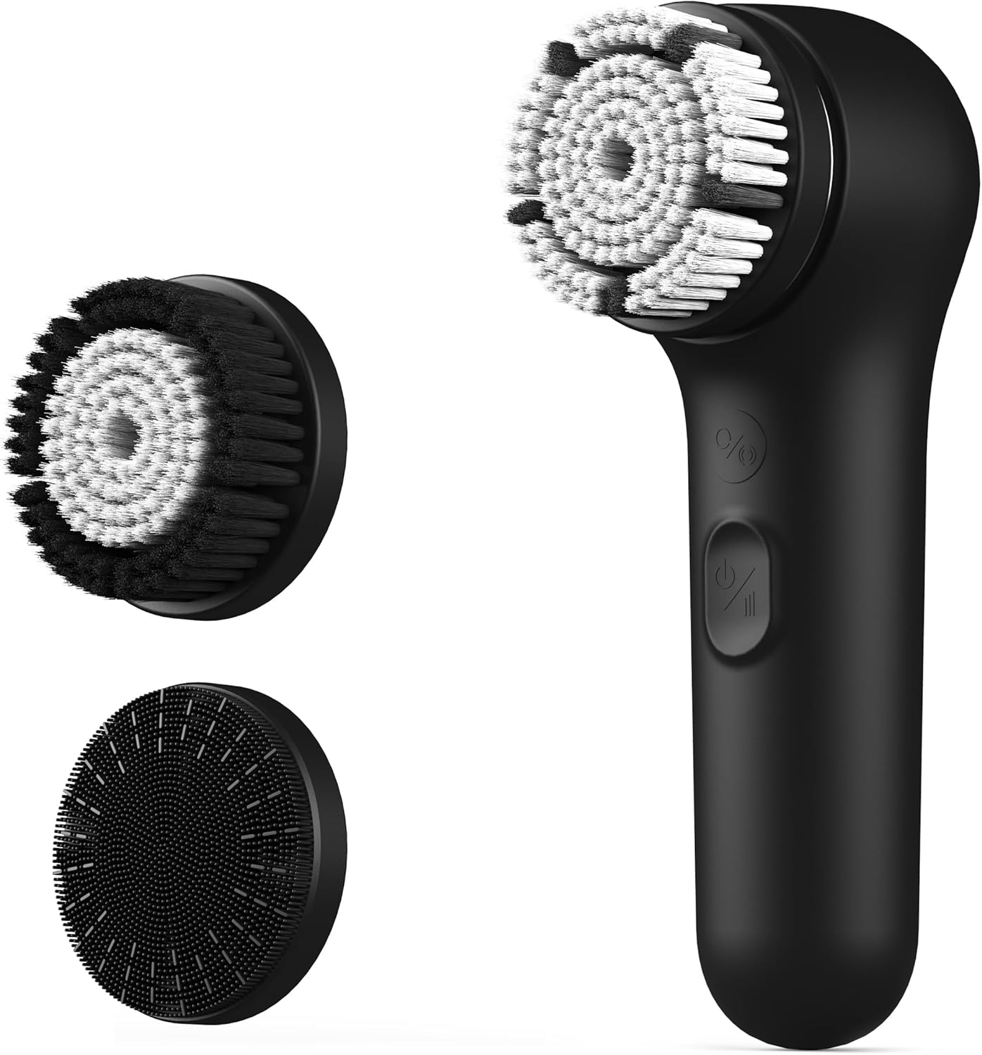 Face Scrubber, NågraCoola 3.0 Facial Cleansing Brush, Waterproof & Rechargeable Face Scrub Brush for Men&Women, Electric Facial Exfoliator with 3 Brushes, 3 Intensities, 2 Action Modes – Black Face Scrubber, NågraCoola 3.0 Facial Cleansing Brush, Waterproof & Rechargeable Face Scrub Brush for Men&Women, Electric Facial Exfoliator with 3 Brushes, 3 Intensities, 2 Action Modes – Black