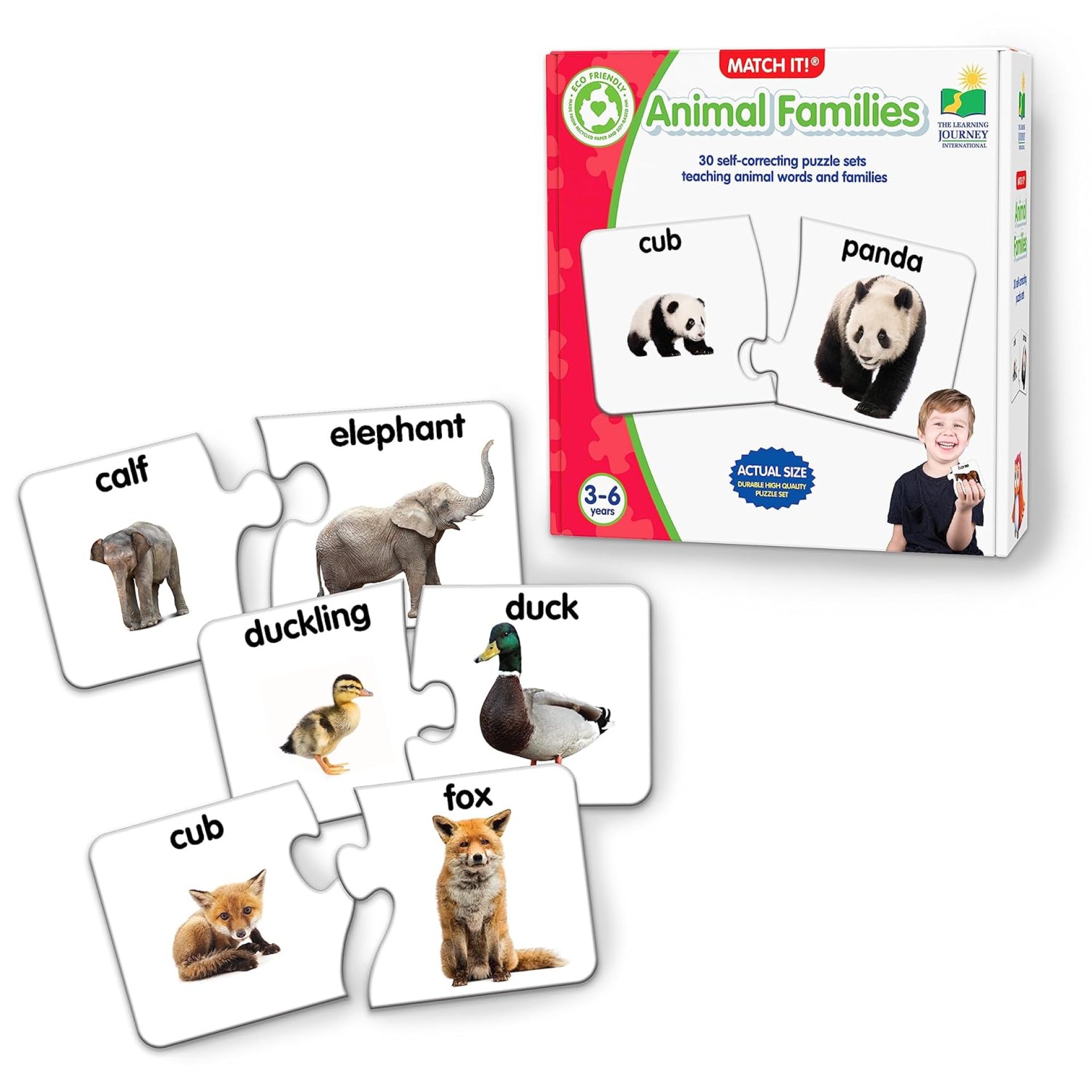 The Learning Journey: Match It! – Animal Families – Learning Animals, Animal Matching Game, Animal Puzzle For Kids, Puzzle For Toddlers, Award Winning Educational Toys The Learning Journey: Match It! – Animal Families – Learning Animals, Animal Matching Game, Animal Puzzle For Kids, Puzzle For Toddlers, Award Winning Educational Toys