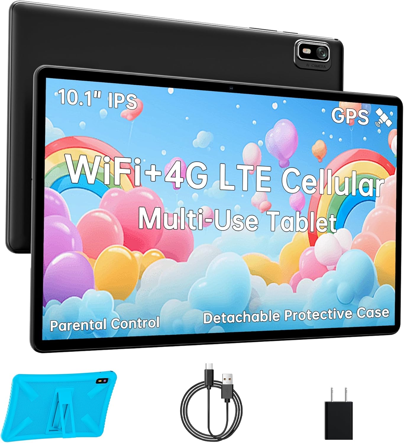 HAOVM Tablet 10 inch Android 14, 4G SIM Unlocked, Kid Tablet with SIM Card Slot, IPS Touch Screen, 2.0GHz Fast Processor, 3GB+32GB+TF Expand,2.4G/5GHz WiFi,8MP Camera, GPS, with Blue case HAOVM Tablet 10 inch Android 14, 4G SIM Unlocked, Kid Tablet with SIM Card Slot, IPS Touch Screen, 2.0GHz Fast Processor, 3GB+32GB+TF Expand,2.4G/5GHz WiFi,8MP Camera, GPS, with Blue case