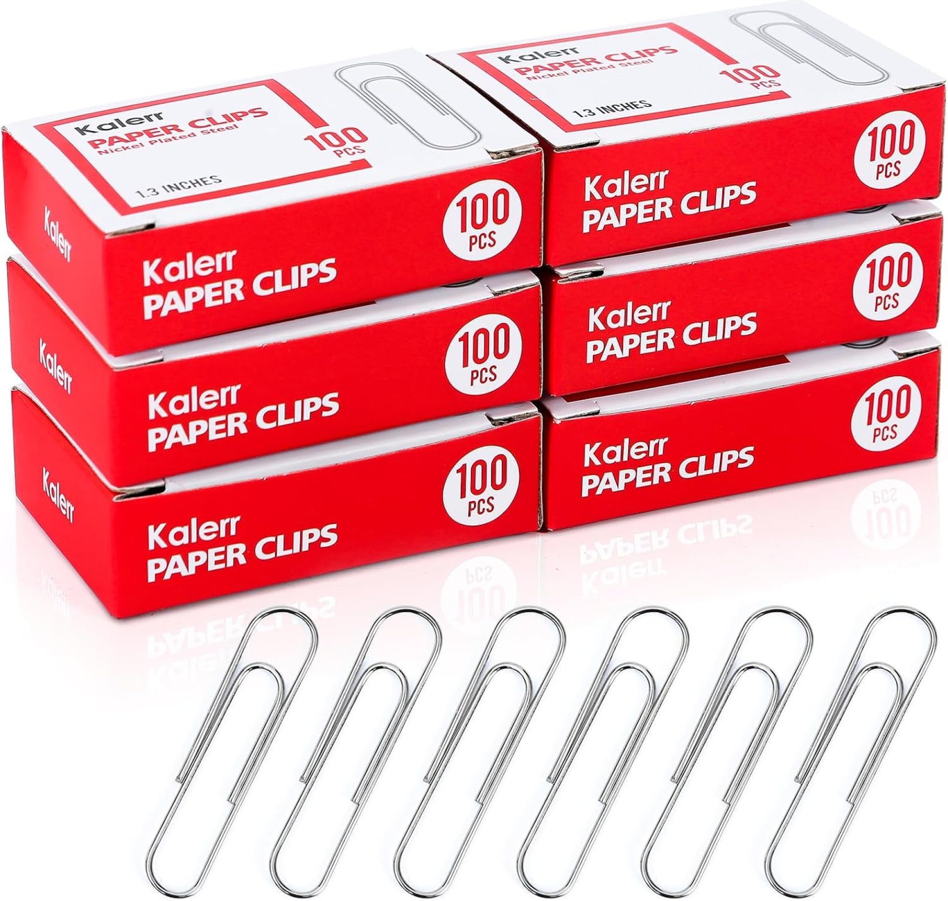 Paper Clips, 600 Pcs Paperclips (6 Boxes of 100 Each), Premium Paper Clip, 1-2/7″ Silver Paper Clips Medium (1.3 Inches), Rustproof Metal Paper Clips for Office, School, Home Paper Clips, 600 Pcs Paperclips (6 Boxes of 100 Each), Premium Paper Clip, 1-2/7″ Silver Paper Clips Medium (1.3 Inches), Rustproof Metal Paper Clips for Office, School, Home
