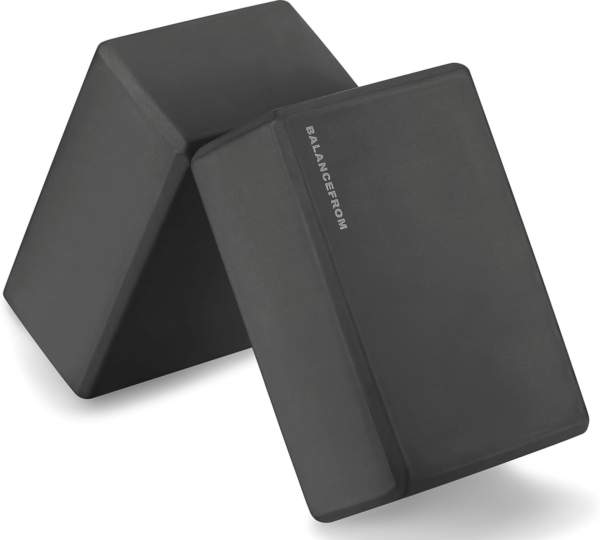 Set of 2 High Density Yoga Blocks, 9″x6″x4″ Each, Pair (Black) Set of 2 High Density Yoga Blocks, 9″x6″x4″ Each, Pair (Black)