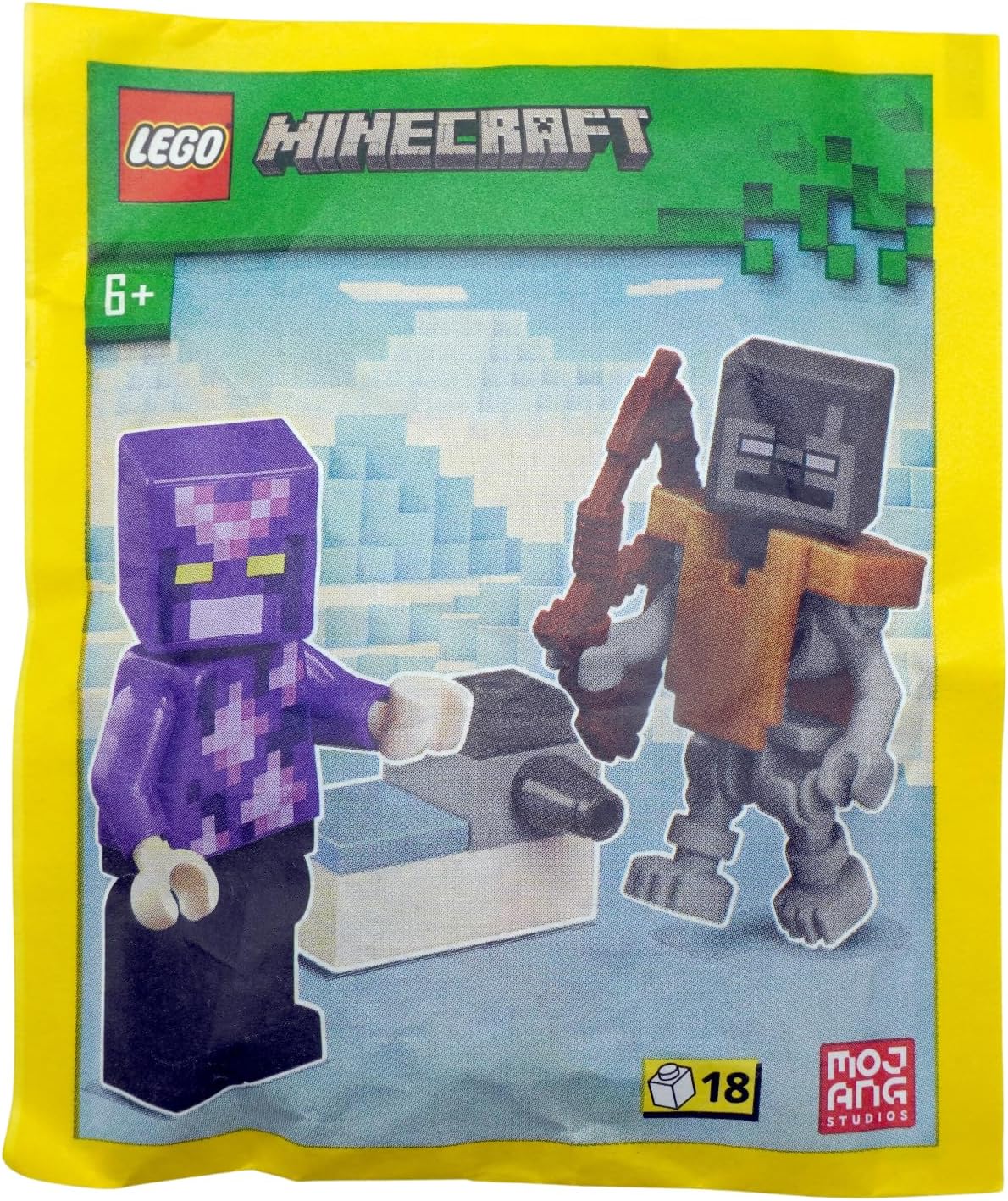 LEGO Minecraft Mini Set: Crystal Knight Minifigure with Stray and Shooter LEGO Minecraft Mini Set: Crystal Knight Minifigure with Stray and Shooter