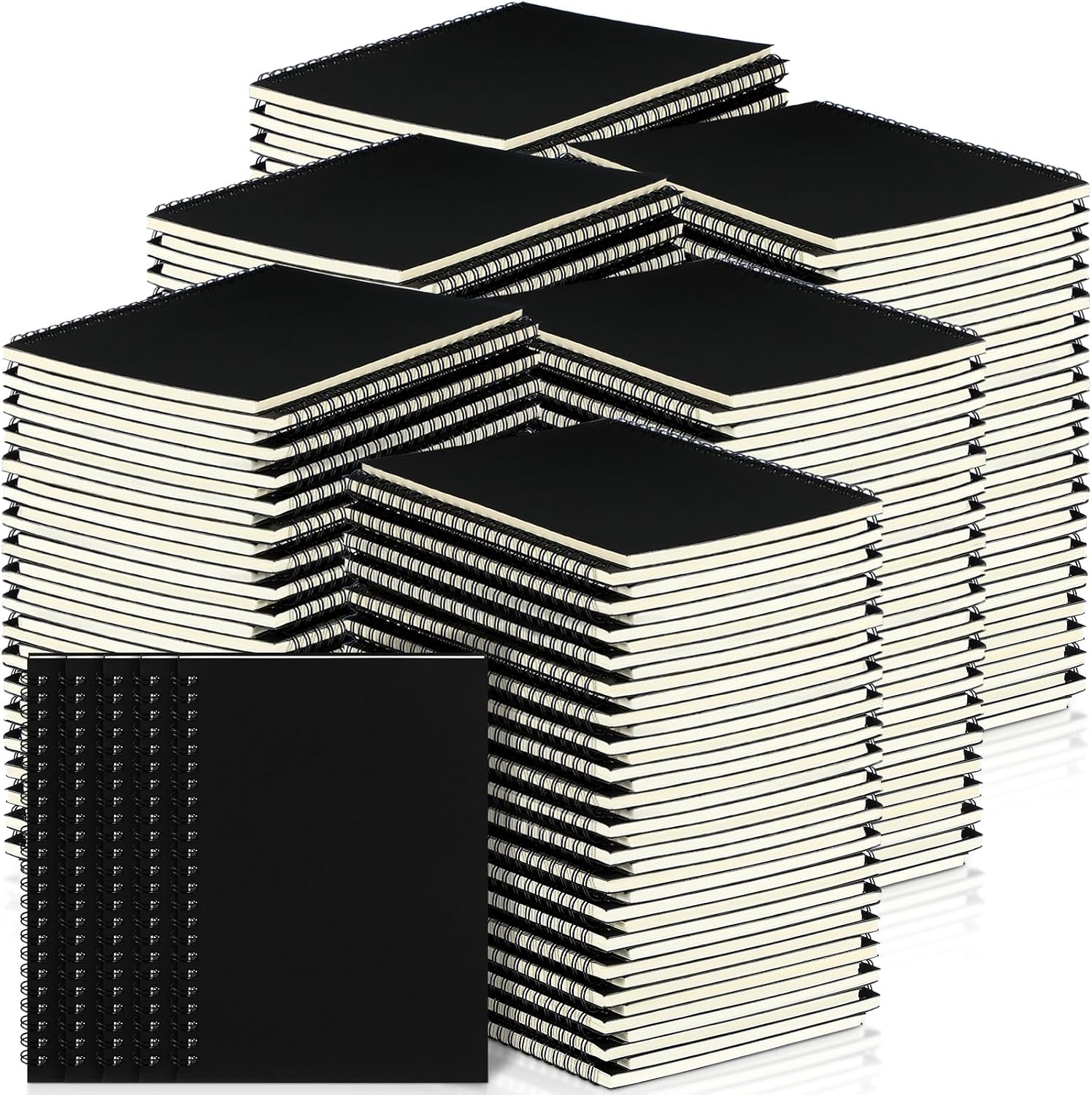 Yahenda Spiral Notebook Bulk A5 Journal Lined 8.3” x 5.5” Writing Paper Notebook for Office Business School Classroom Supplies End of Year Gift(Black,108 Pcs) Yahenda Spiral Notebook Bulk A5 Journal Lined 8.3” x 5.5” Writing Paper Notebook for Office Business School Classroom Supplies End of Year Gift(Black,108 Pcs)