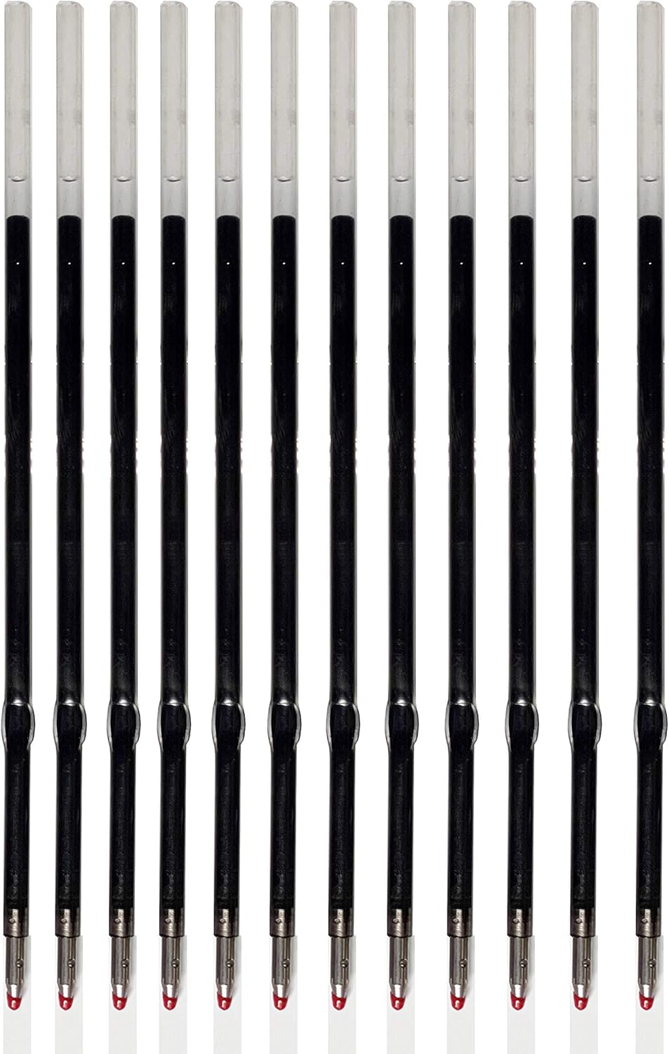 Pack of 12 Gel Ink Refill for Retractable Pens, Fine Tip Point 0.5mm, Black Ink, Fits Retractable Pen, Universal Size Refill, 115mm/11.5cm/4.5 inches (Black, 115mm, Fine Tip) Pack of 12 Gel Ink Refill for Retractable Pens, Fine Tip Point 0.5mm, Black Ink, Fits Retractable Pen, Universal Size Refill, 115mm/11.5cm/4.5 inches (Black, 115mm, Fine Tip)