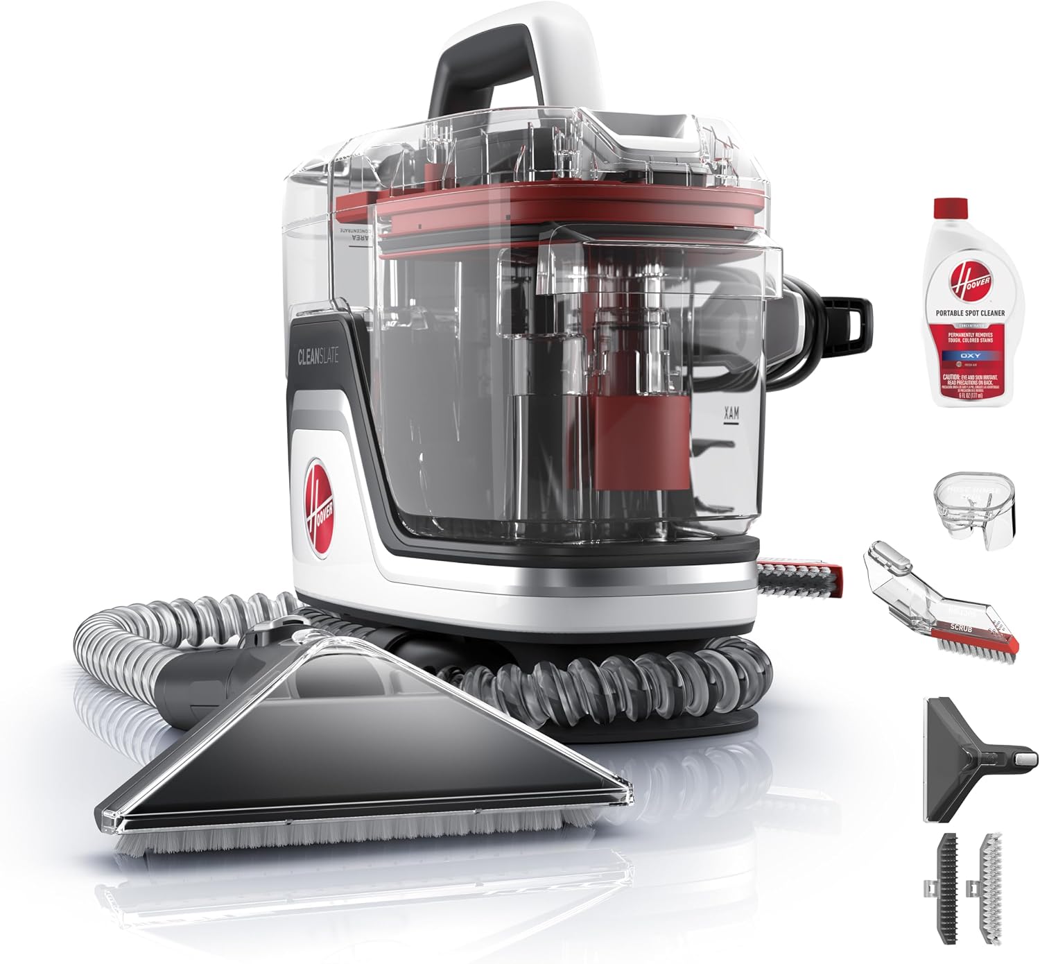 Hoover CleanSlate Plus Portable Carpet + Upholstery Spot Cleaner Machine, Powerful Suction with Versatile Tools, Pet Stain Remover, Car and Auto Detailer, Pair with Hoover Carpet Cleaner Solution Hoover CleanSlate Plus Portable Carpet + Upholstery Spot Cleaner Machine, Powerful Suction with Versatile Tools, Pet Stain Remover, Car and Auto Detailer, Pair with Hoover Carpet Cleaner Solution