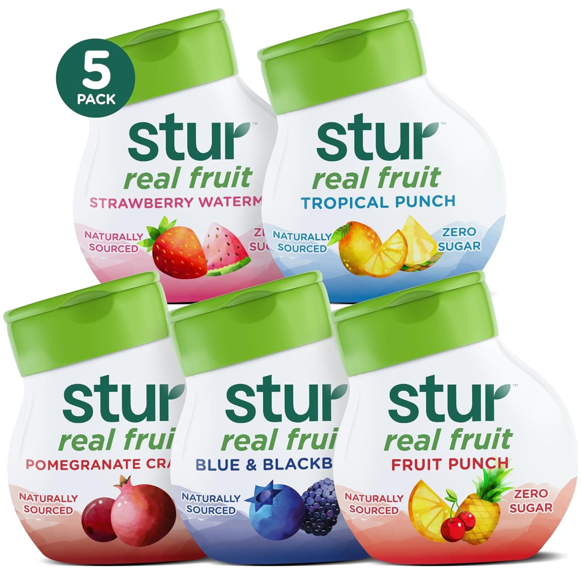 Stur Liquid Water Enhancer | Classic Variety Pack | Naturally Sweetened | High in Vitamin C & Antioxidants | Sugar Free | Zero Calories | Keto | Vegan | 5 Bottles, Makes 120 Drinks Stur Liquid Water Enhancer | Classic Variety Pack | Naturally Sweetened | High in Vitamin C & Antioxidants | Sugar Free | Zero Calories | Keto | Vegan | 5 Bottles, Makes 120 Drinks