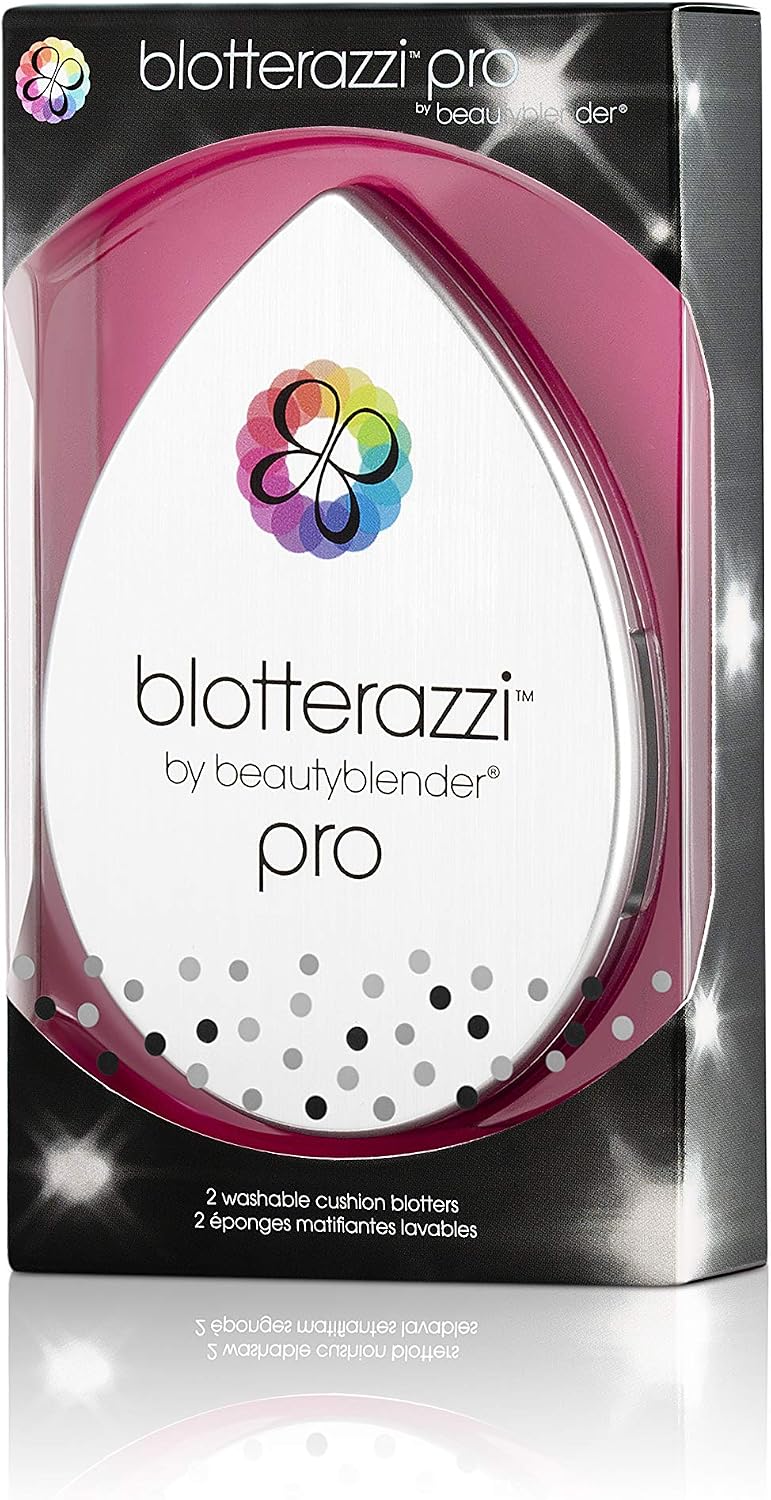 Beautyblender® | Blotterazzi® Pro Reusable Makeup Blotting Sponge, Includes Mirrored Compact, Re-Texturize Makeup, Absorb Excess Oil and Shine Beautyblender® | Blotterazzi® Pro Reusable Makeup Blotting Sponge, Includes Mirrored Compact, Re-Texturize Makeup, Absorb Excess Oil and Shine