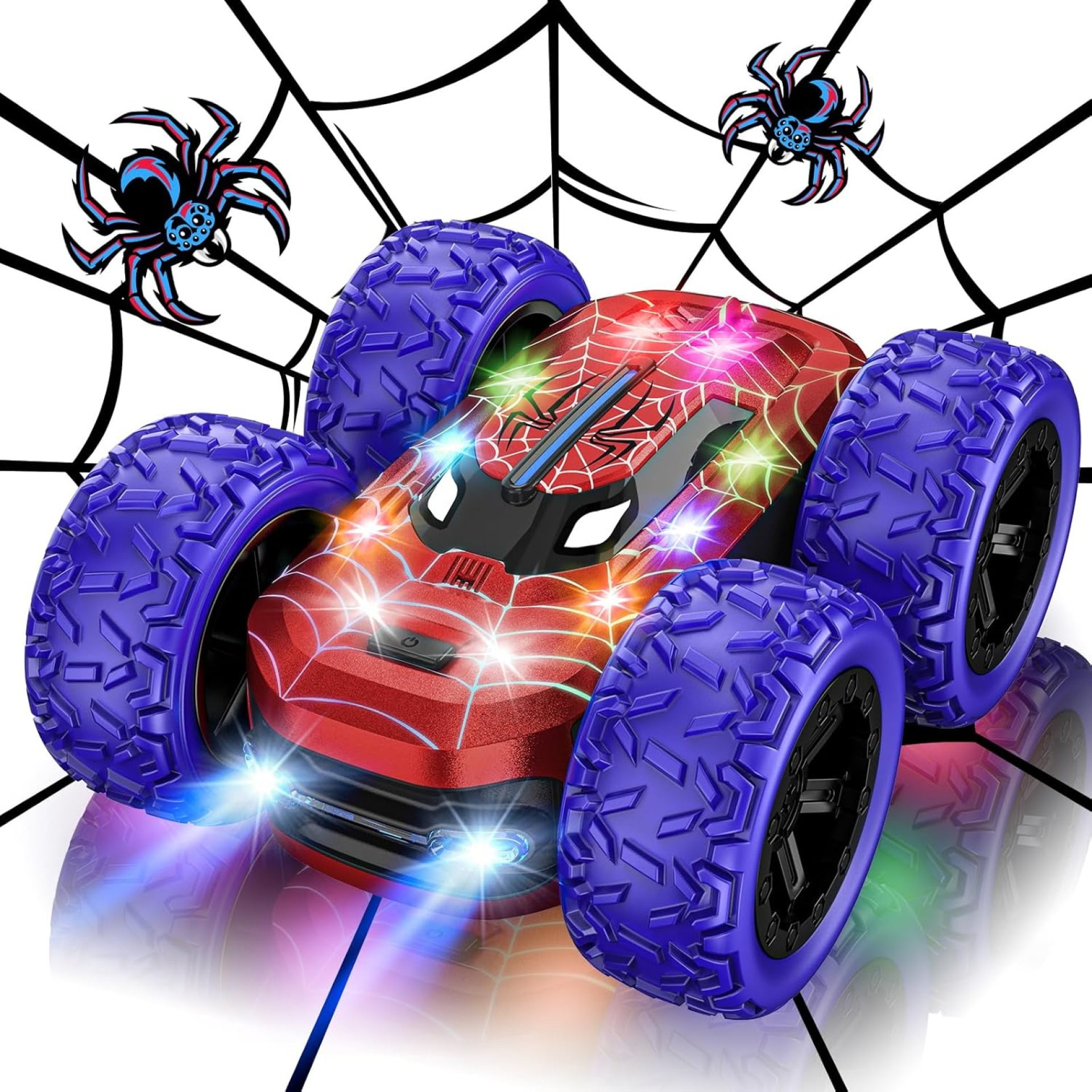 Remote Control Car for Boys, RC Cars for Kids with Colorful LED Lights, 2.4Ghz Double Sided 360° Flips 4WD Stunt Car, Rechargeable Toy Cars for Boys Girls Ages 4-6 5-7 6-8 8-12 Birthday Gift Remote Control Car for Boys, RC Cars for Kids with Colorful LED Lights, 2.4Ghz Double Sided 360° Flips 4WD Stunt Car, Rechargeable Toy Cars for Boys Girls Ages 4-6 5-7 6-8 8-12 Birthday Gift