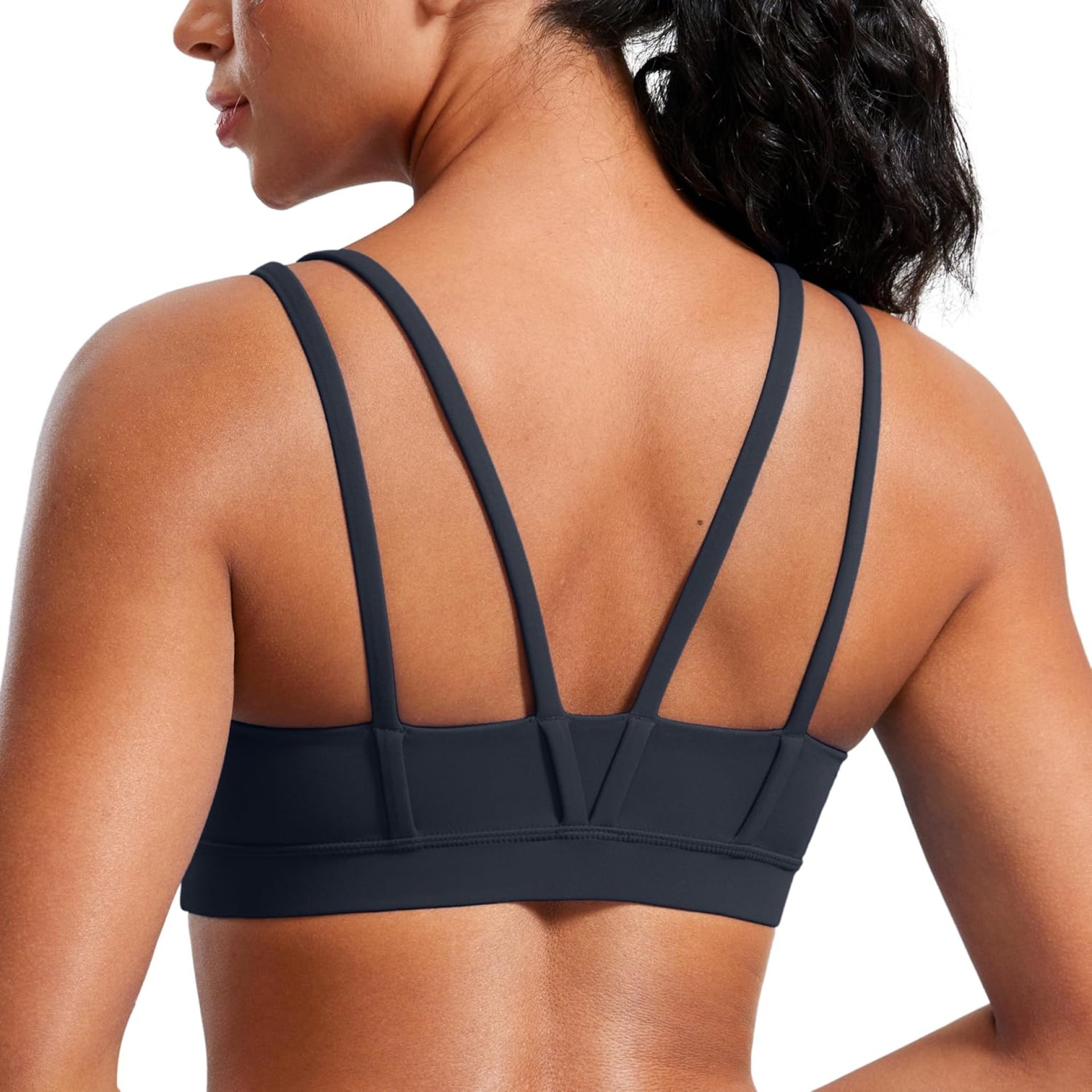 CRZ YOGA Softness Mold Butterluxe V Neck Sports Bras for Women – Workout Top Double Spaghetti Straps Wireless Yoga Clothes CRZ YOGA Softness Mold Butterluxe V Neck Sports Bras for Women – Workout Top Double Spaghetti Straps Wireless Yoga Clothes