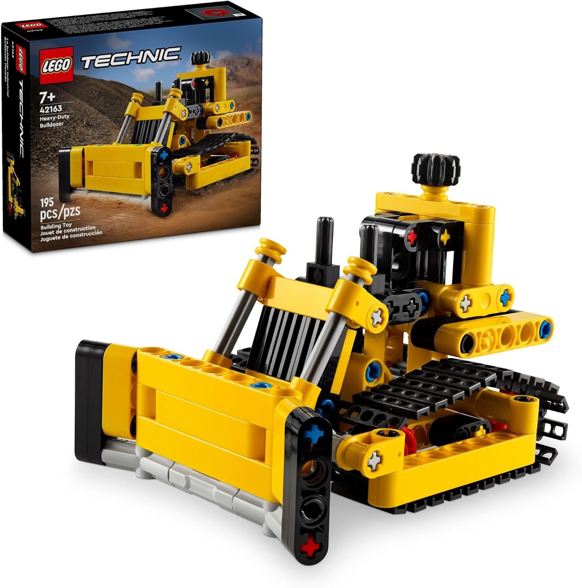 LEGO Technic Heavy-Duty Bulldozer Building Set, Kids’ Construction Toy, Vehicle Gift for Boys and Girls Ages 7 and Up, 42163 LEGO Technic Heavy-Duty Bulldozer Building Set, Kids’ Construction Toy, Vehicle Gift for Boys and Girls Ages 7 and Up, 42163
