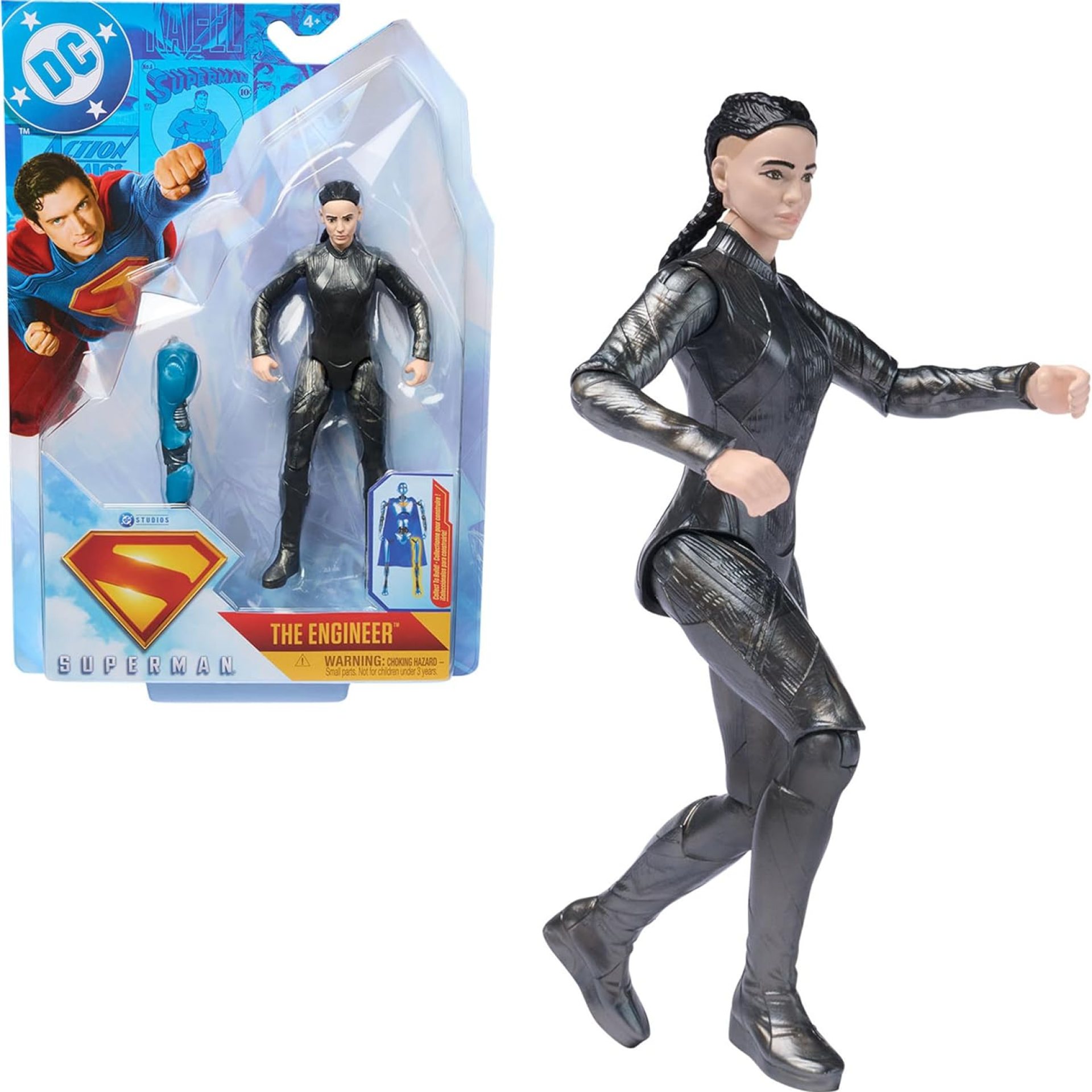 DC Comics, Superman, The Engineer, 6-Inch Action Figure, Authentic Superman Movie Styling, Super Heroes Kids Toys for Boys and Girls Ages 4 and Up DC Comics, Superman, The Engineer, 6-Inch Action Figure, Authentic Superman Movie Styling, Super Heroes Kids Toys for Boys and Girls Ages 4 and Up