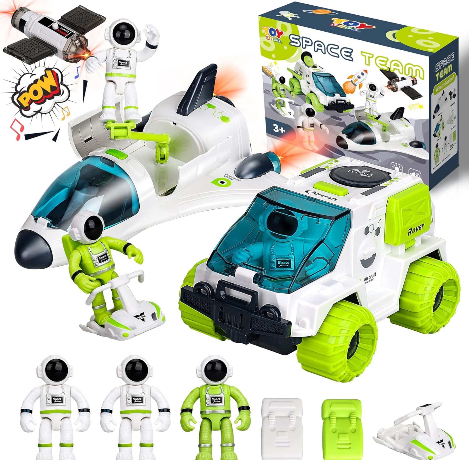 TOY Life Space Rocket Toys for Kids Shuttle Toy with Astronaut Figure and Rover for Boy 5-12 Kid Spaceship Planet Stem for Boys & Girls TOY Life Space Rocket Toys for Kids Shuttle Toy with Astronaut Figure and Rover for Boy 5-12 Kid Spaceship Planet Stem for Boys & Girls