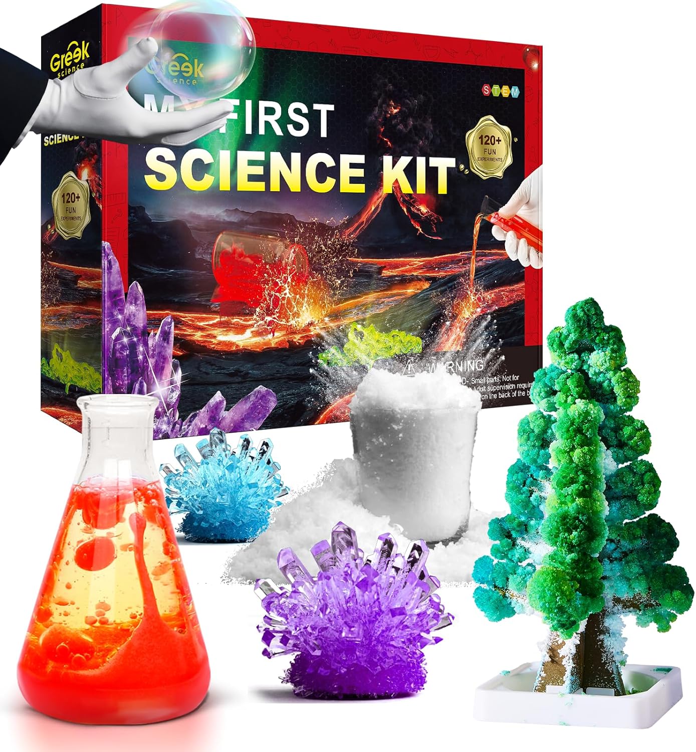 My First Chemistry Science Kit with 120+ Experiments for Kids Age 8-10-12-14, Christmas Birthday Gifts for Boys Girls, Chemistry Set STEM Educational Learning Projects Scientist Toys My First Chemistry Science Kit with 120+ Experiments for Kids Age 8-10-12-14, Christmas Birthday Gifts for Boys Girls, Chemistry Set STEM Educational Learning Projects Scientist Toys