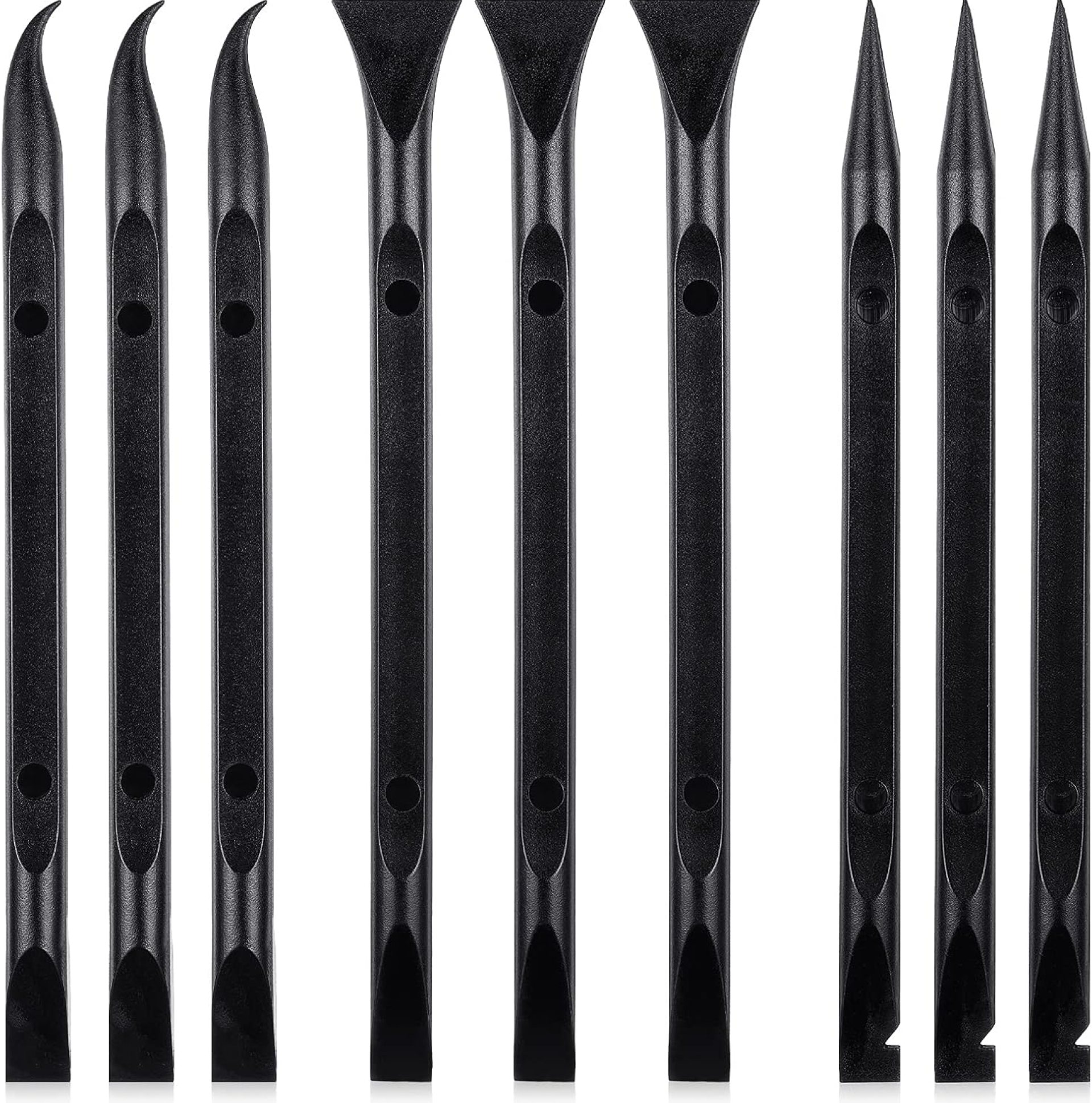 9 Pieces Plastic Scraper Tool Scratch Free Crevice Cleaning Sticker Remover Tool Multipurpose Non Scratch Scrapers for Tight Spaces, Kitchen, Crevices, Auto Detailing, Paint 9 Pieces Plastic Scraper Tool Scratch Free Crevice Cleaning Sticker Remover Tool Multipurpose Non Scratch Scrapers for Tight Spaces, Kitchen, Crevices, Auto Detailing, Paint