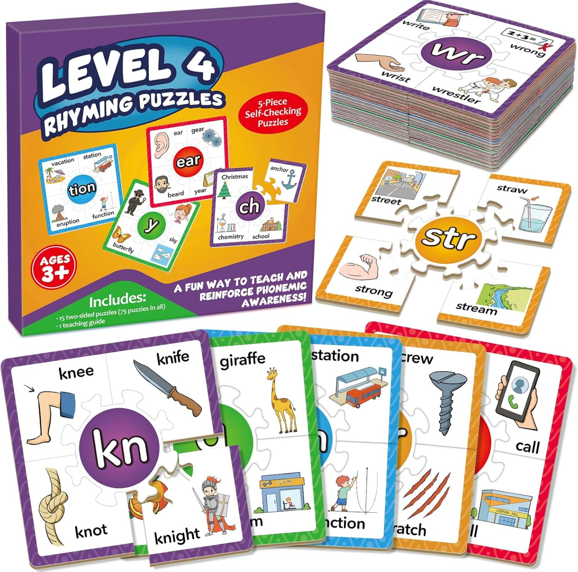 Phonics Puzzle Games, Spelling Games, Phonics Flash Cards, Sight Word Flash Cards for Toddlers, Learning Educational Toys, Kids Preschool Learning Activities, Homeschool Supplies, Learn to Read Phonics Puzzle Games, Spelling Games, Phonics Flash Cards, Sight Word Flash Cards for Toddlers, Learning Educational Toys, Kids Preschool Learning Activities, Homeschool Supplies, Learn to Read