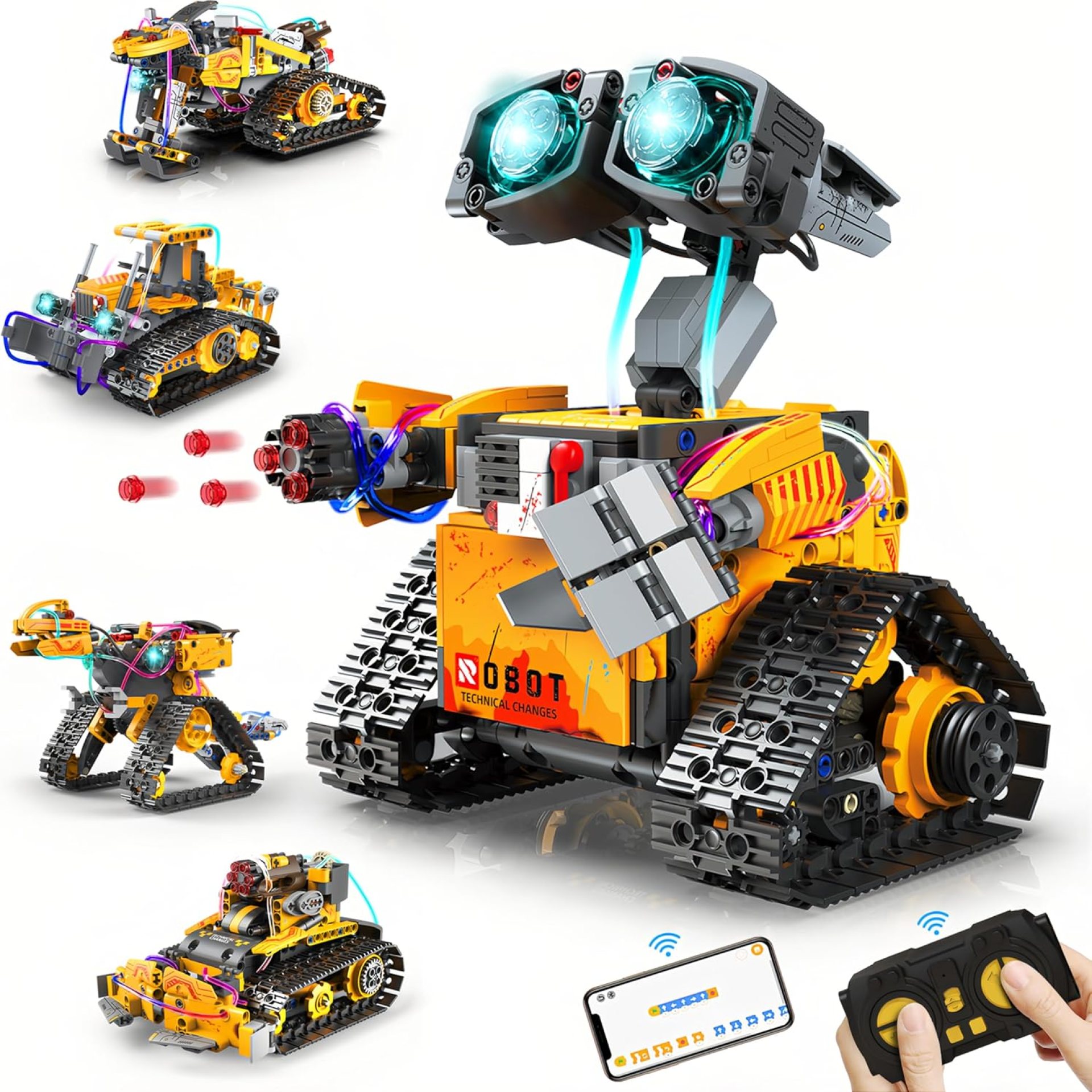 Yerloa 673PCS Robot Toys for 8-12 Year Old Boys Gift, 5 in 1 Robotics for Kids 8-13, App & Remote Control Robot Building Set, STEM Toys for Boys Age 8-14, Science Kit Birthday Gift for 8 9 10 11 12+ Yerloa 673PCS Robot Toys for 8-12 Year Old Boys Gift, 5 in 1 Robotics for Kids 8-13, App & Remote Control Robot Building Set, STEM Toys for Boys Age 8-14, Science Kit Birthday Gift for 8 9 10 11 12+